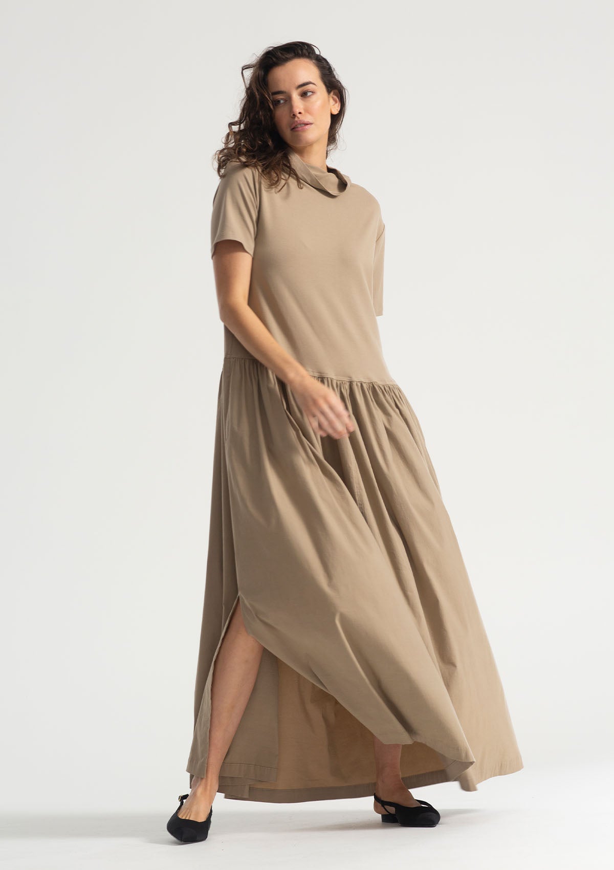 Mela Purdie Interlayers Snood Maxi Dress