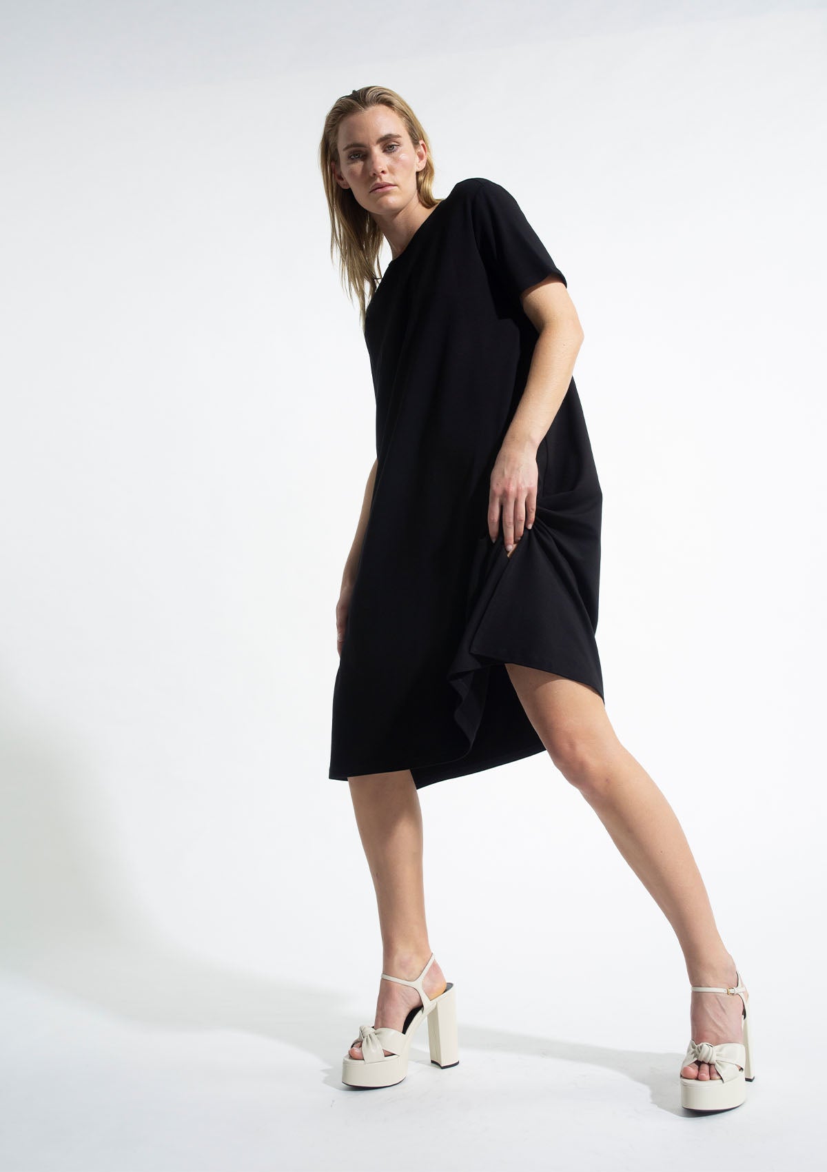 Mela Purdie Matte Jersey Maxi T Dress