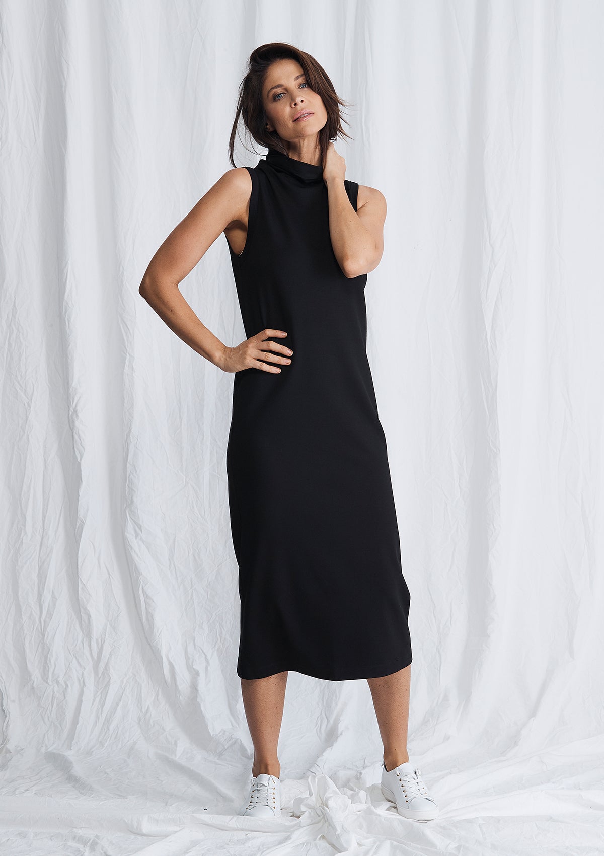 Mela Purdie Compact Knit Funnel Tank Dress