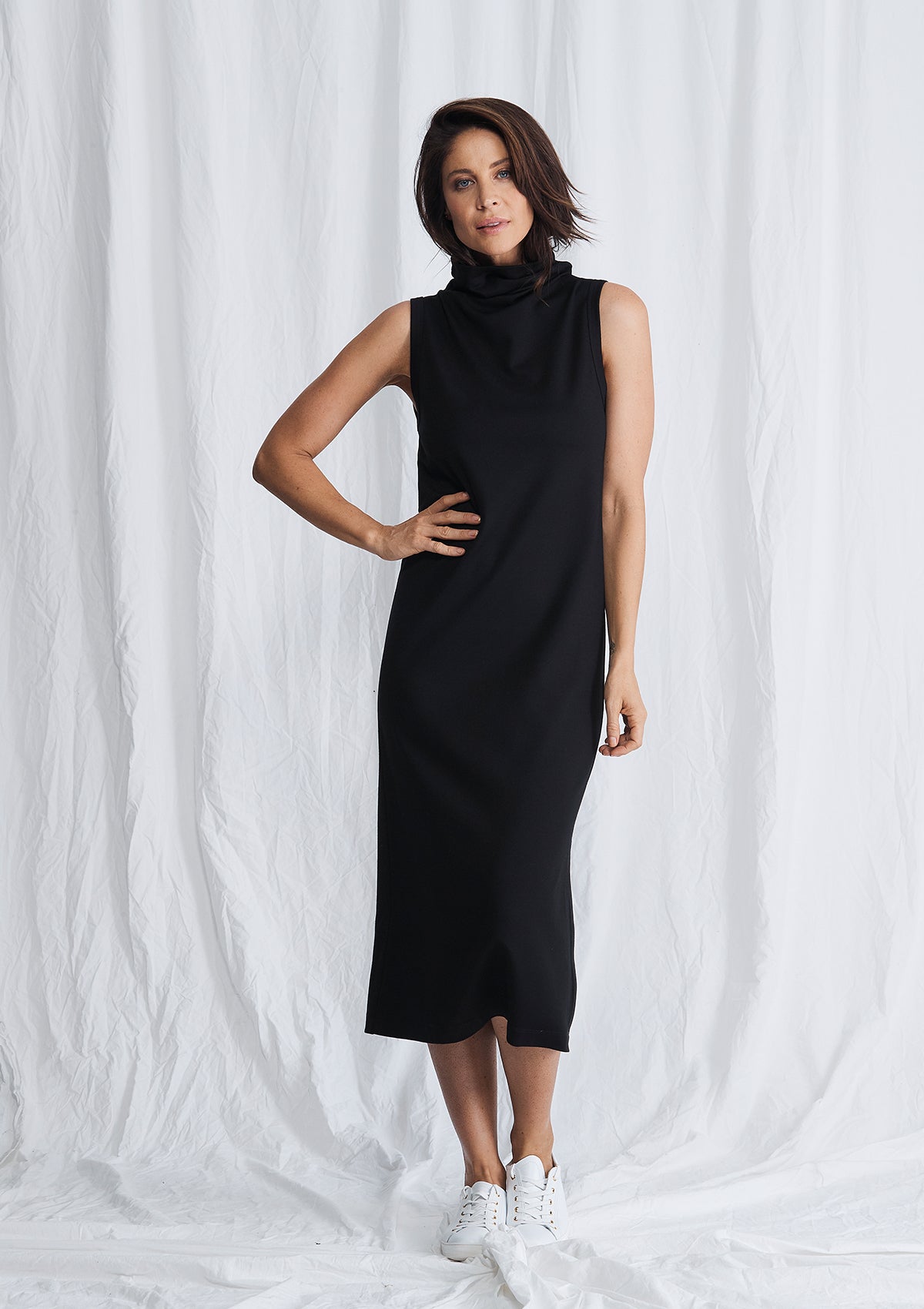 Mela Purdie Compact Knit Funnel Tank Dress