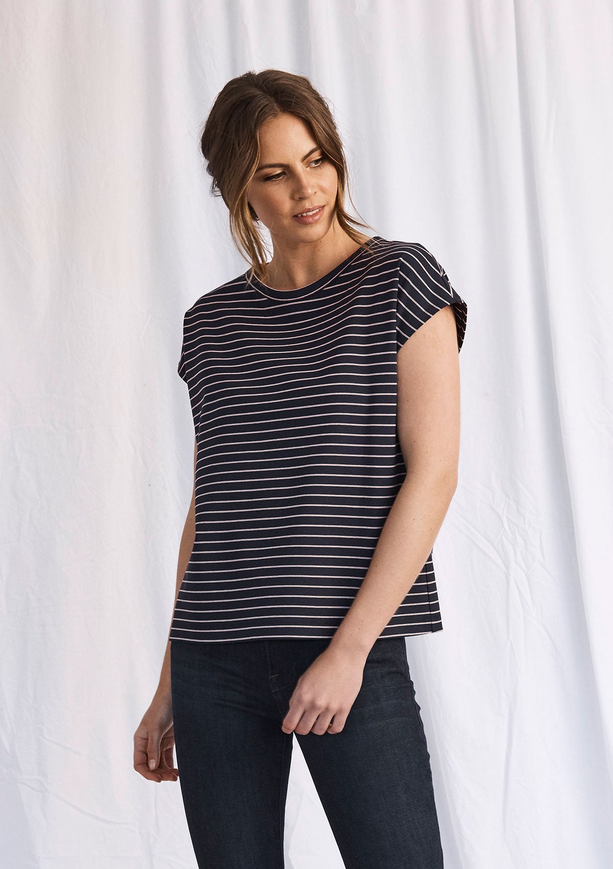 Mela Purdie St Barts Stripe Sculpt T