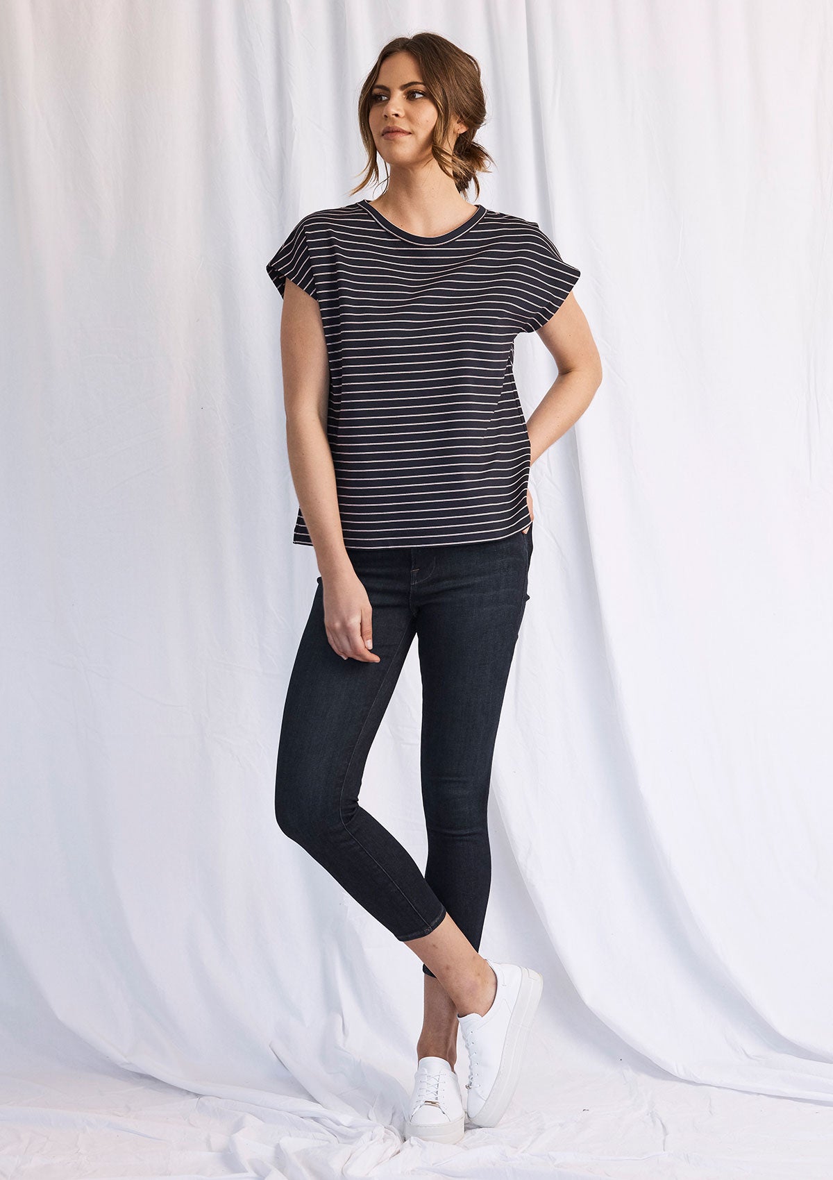 Mela Purdie St Barts Stripe Sculpt T