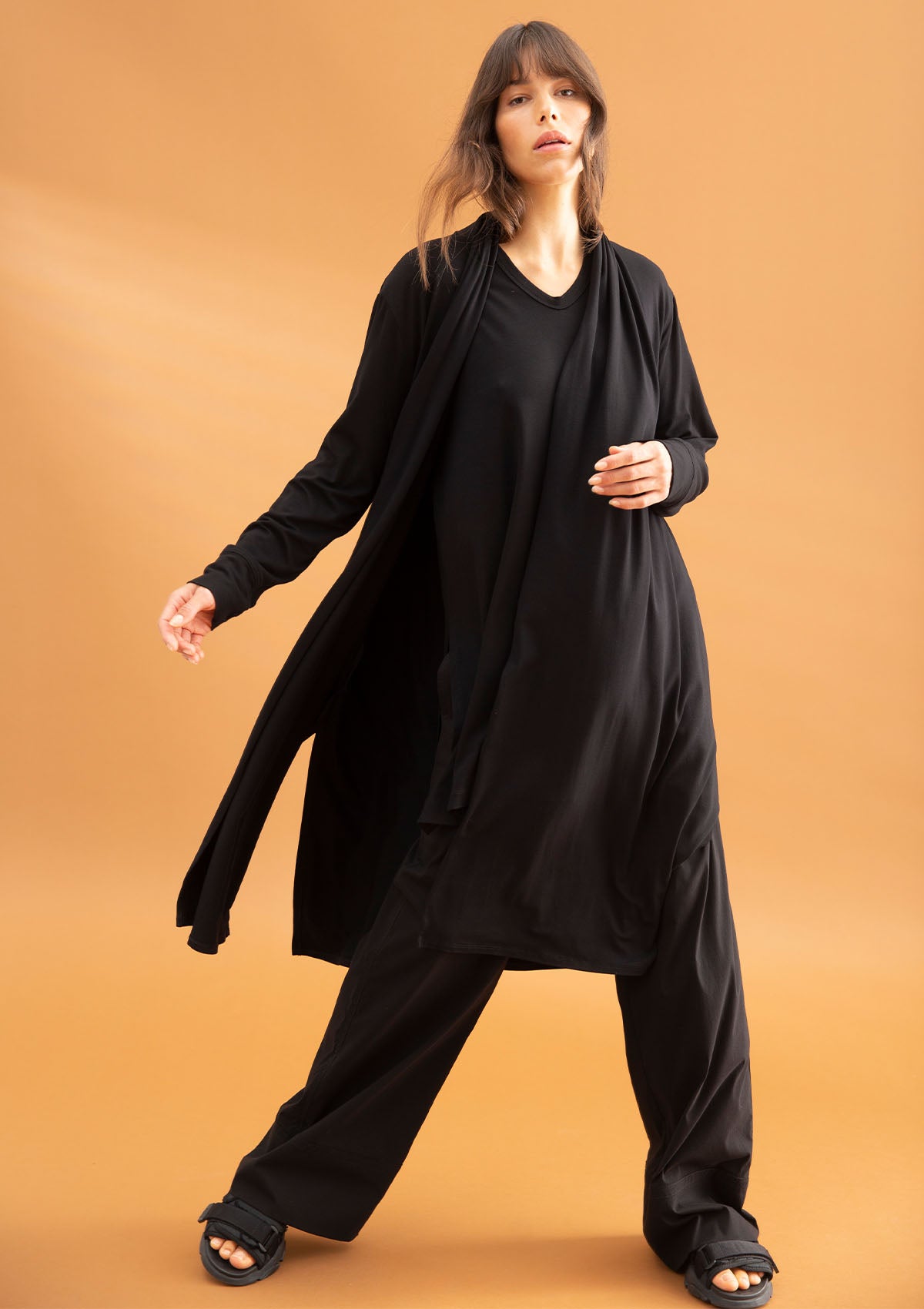 Mela Purdie Matte Jersey Maxi Coat