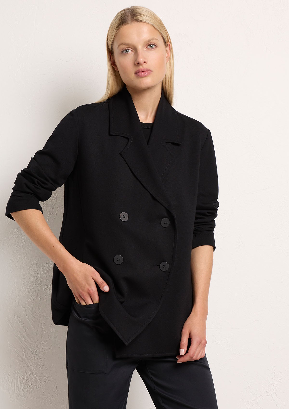 Mela Purdie Polished Ponte Profile Blazer