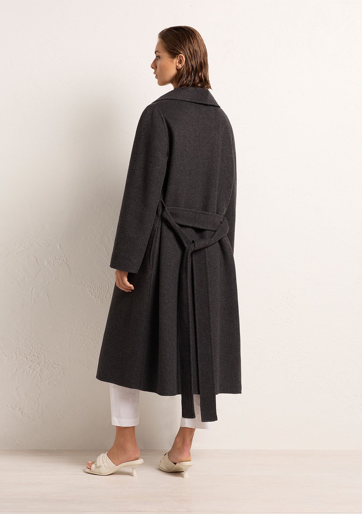 Mela Purdie Cashmere Felt Long Shawl Coat