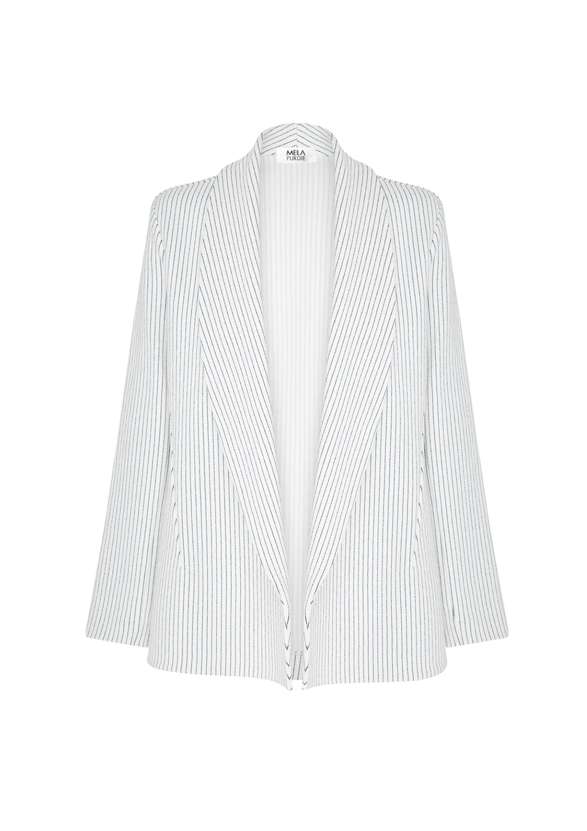 Mela Purdie Stripe Crepe Curve Blazer