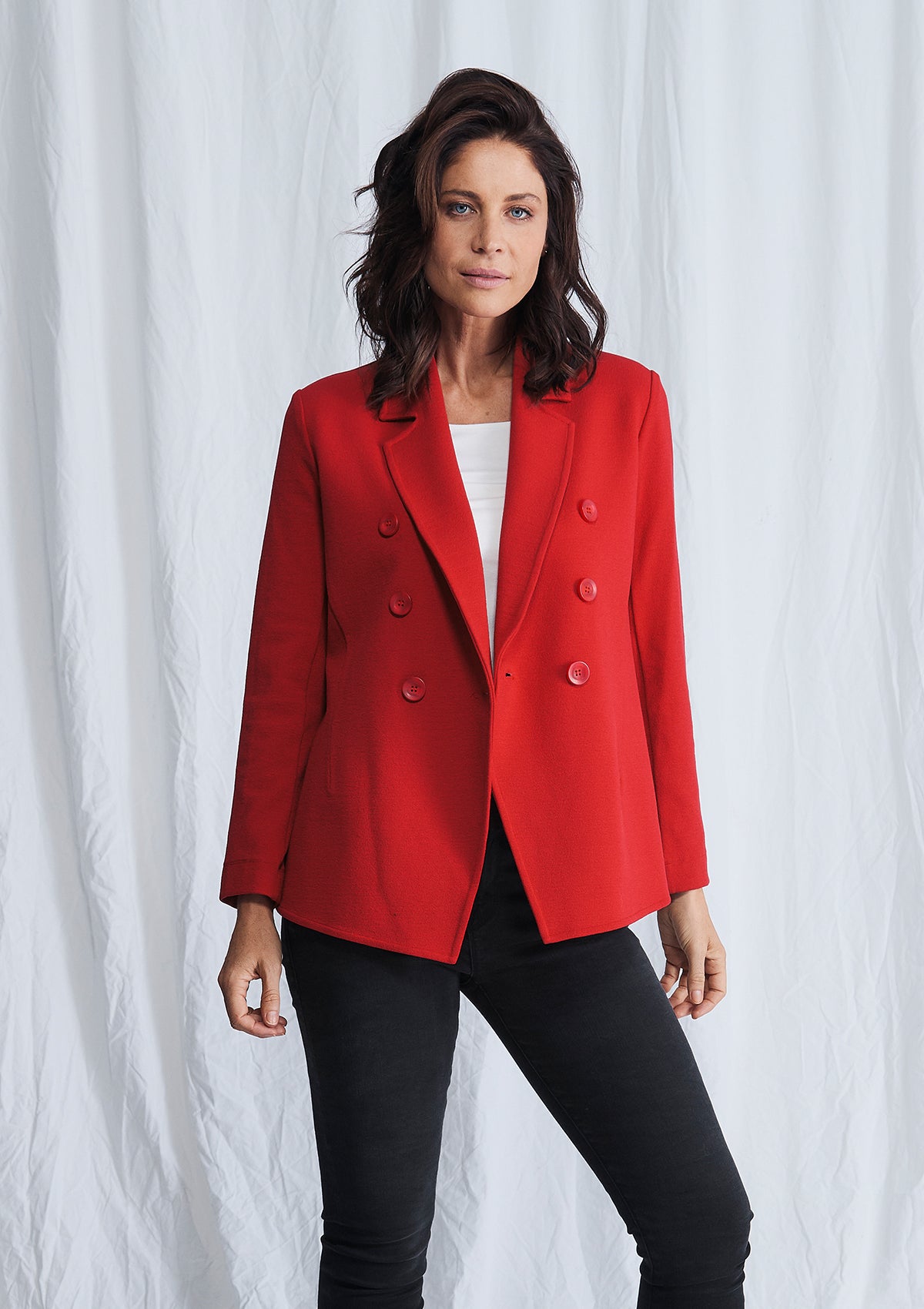 Mela Purdie Double Knit Crepe D.B Blazer