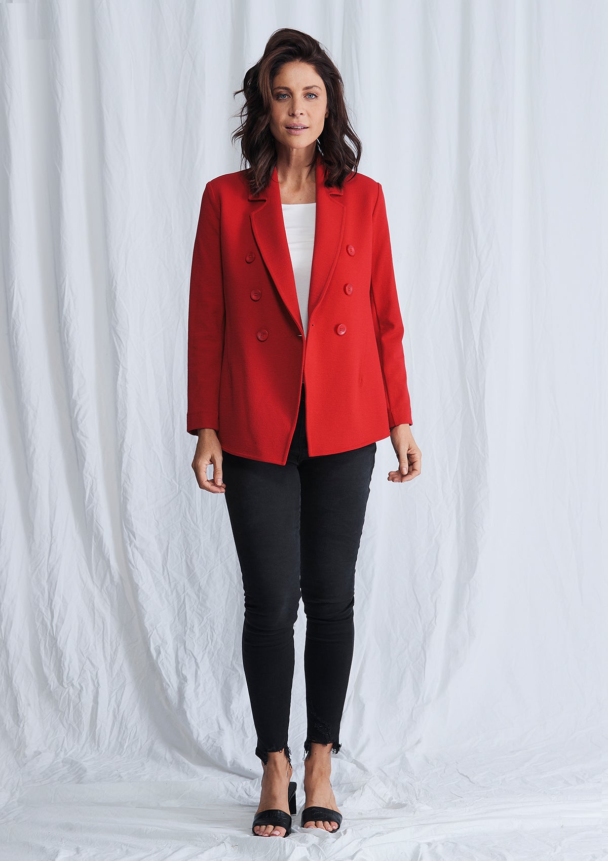 Mela Purdie Double Knit Crepe D.B Blazer