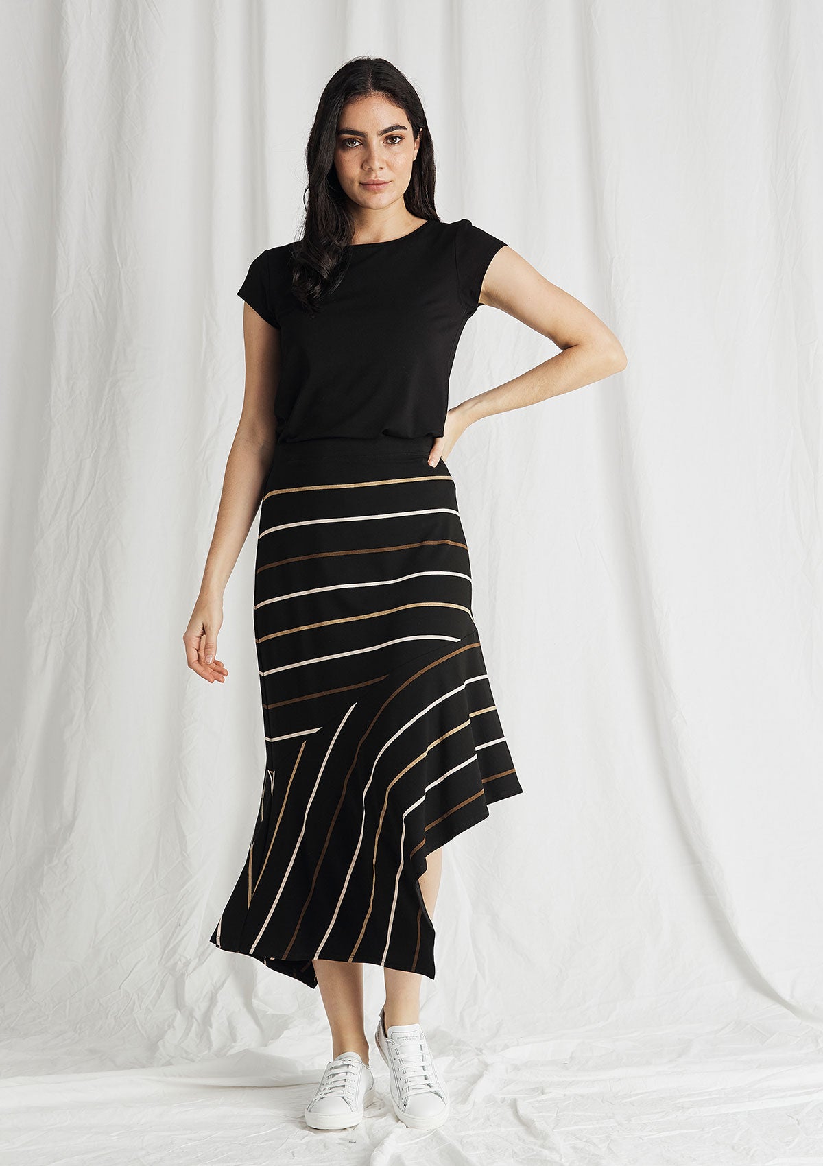 Mela Purdie Dune Stripe Madina Skirt