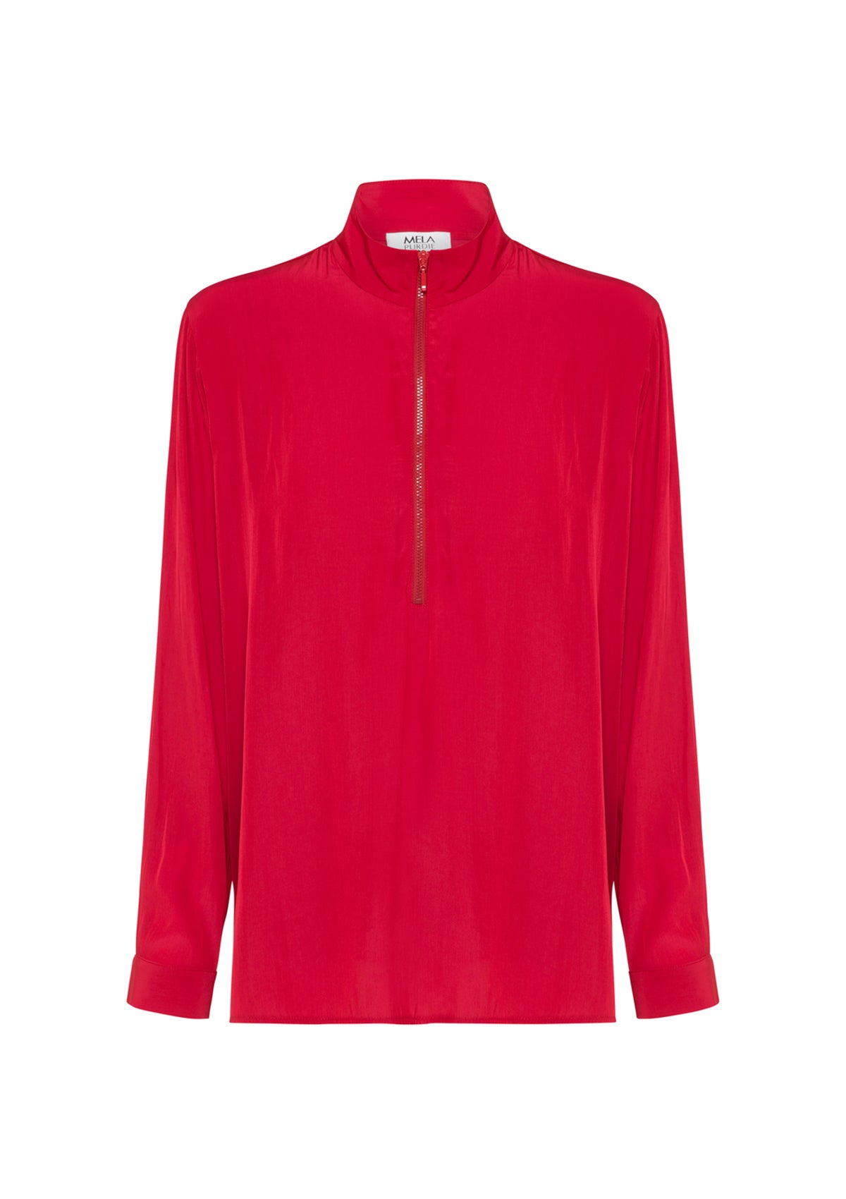 Mela Purdie Macro Mousseline Zip Funnel Shirt