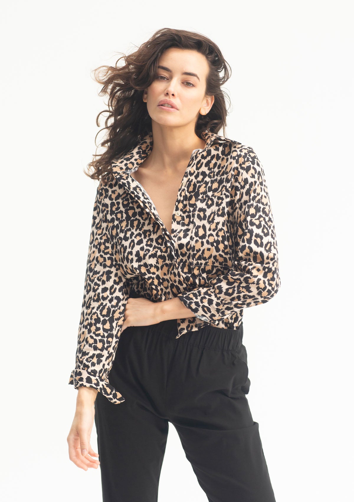 Mela Purdie Animal Spot Popilene Single Pocket Shirt