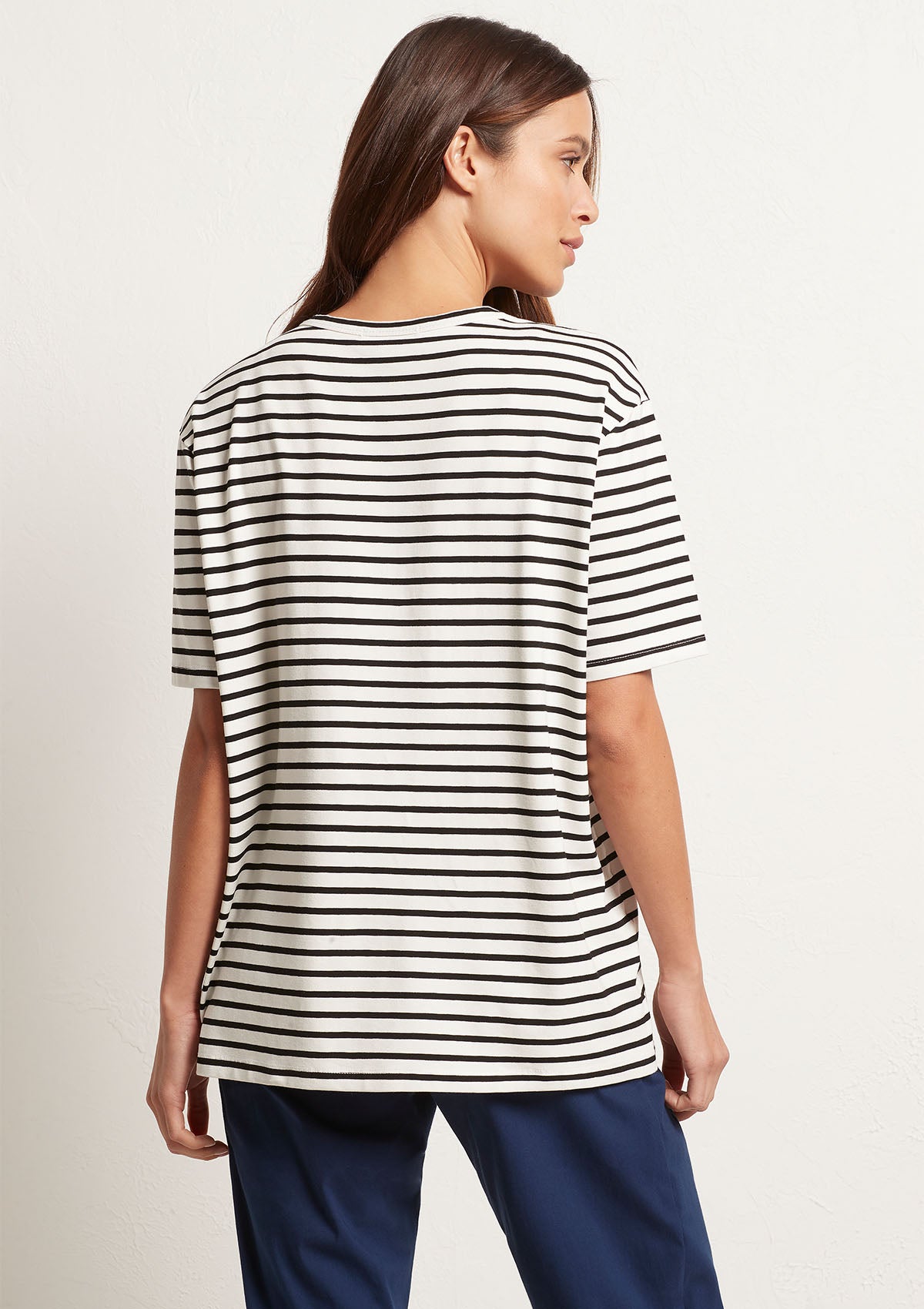 Mela Purdie Boater Stripe Flat T