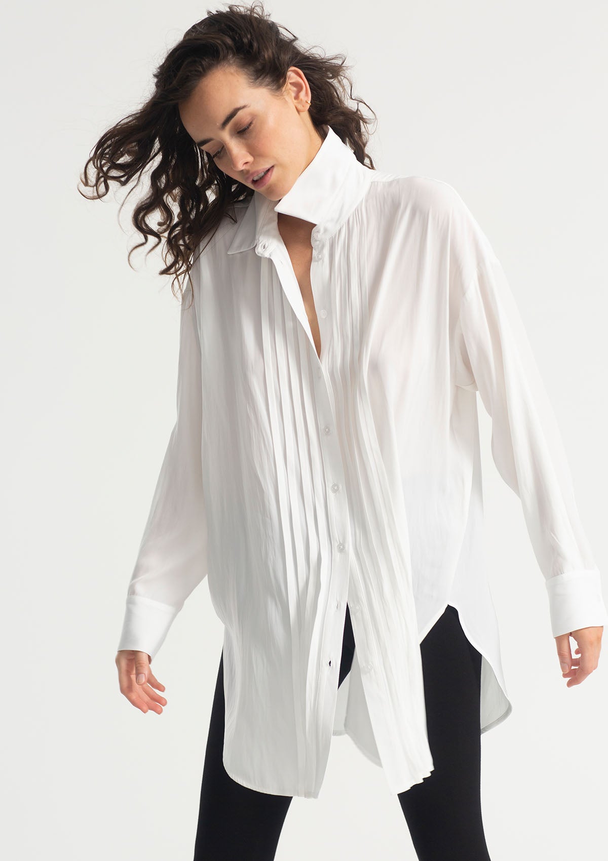 Mela Purdie Mache Pintuck Overshirt