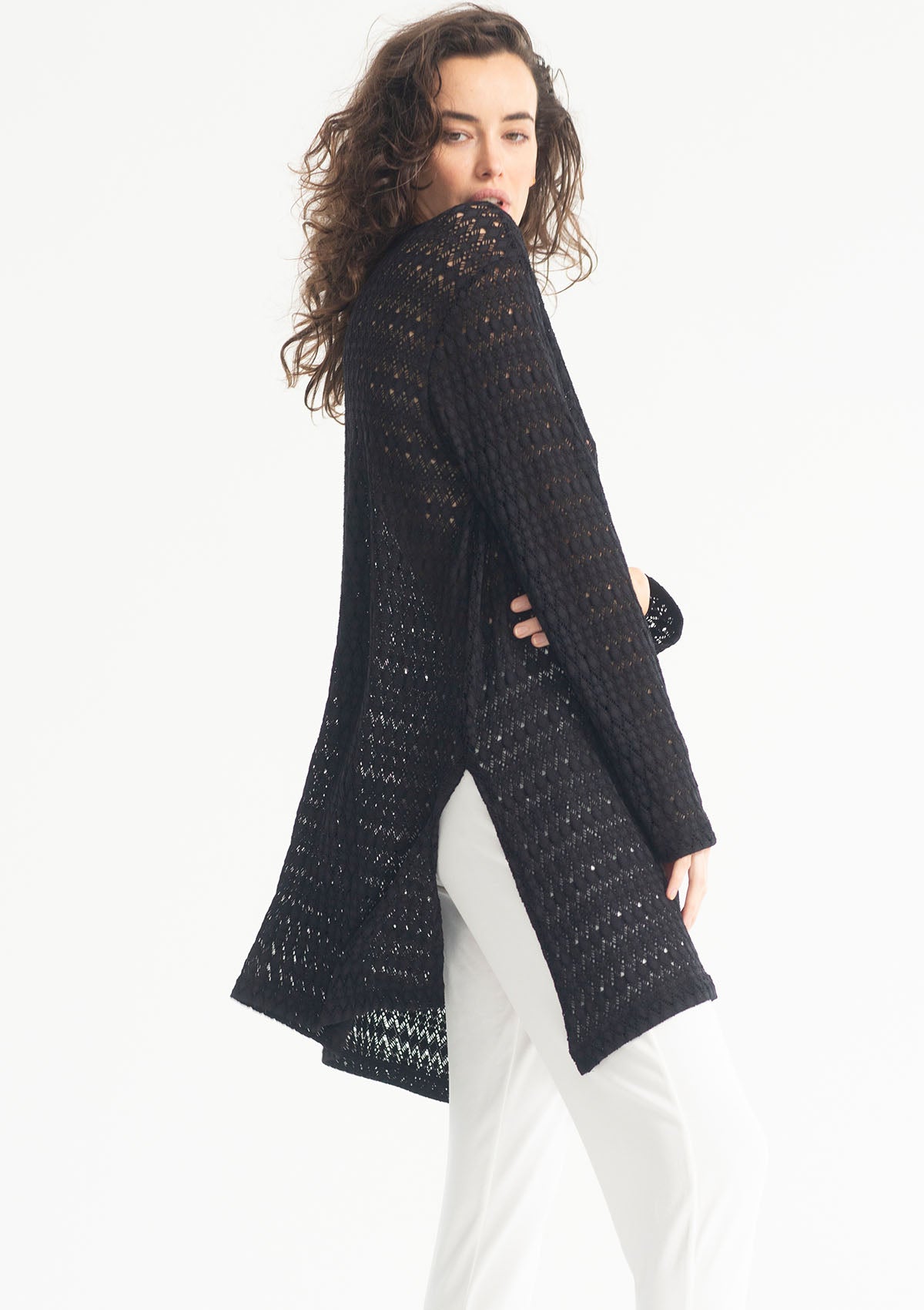 Mela Purdie Crochet Lace Maxi Sweater (AVAILABLE ONLY IN THE COLOUR HESSIAN)