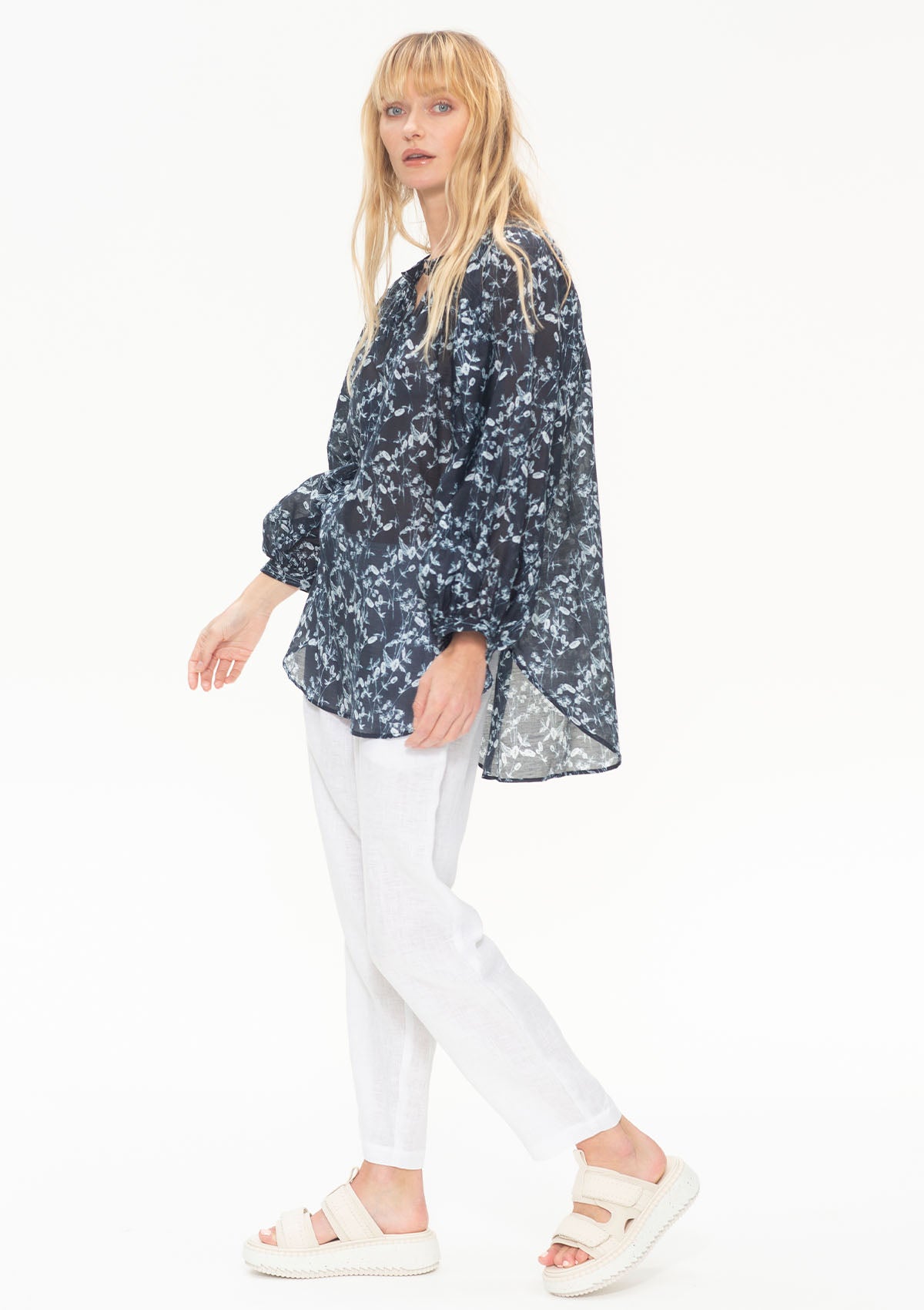 Mela Purdie Willow Print Voile Escape Blouse