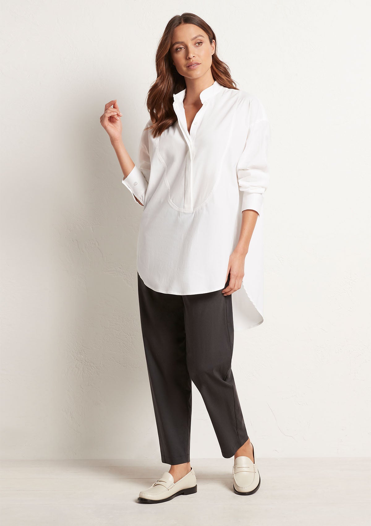 Mela Purdie Microprene Relaxed Yoke Shirt