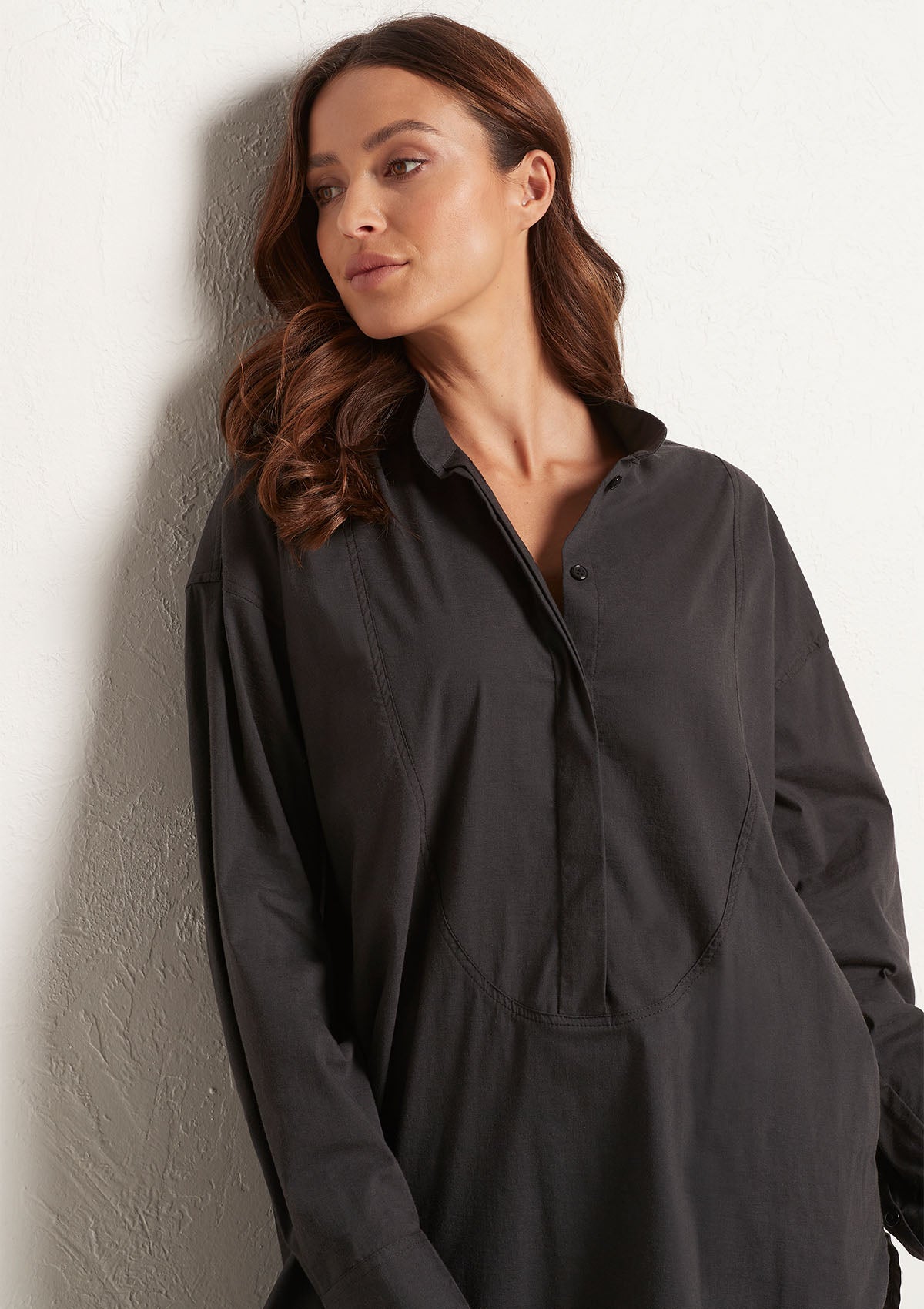 Mela Purdie Microprene Relaxed Yoke Shirt