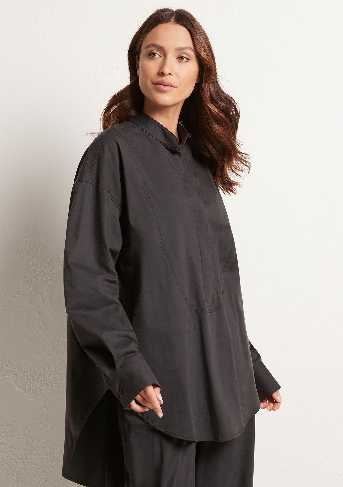 Mela Purdie Microprene Relaxed Yoke Shirt