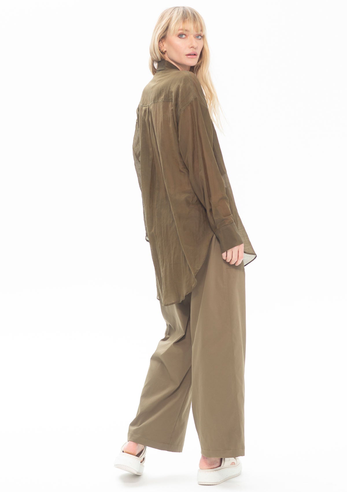 Mela Purdie Silk Cotton Voile Double Pocket Shirt