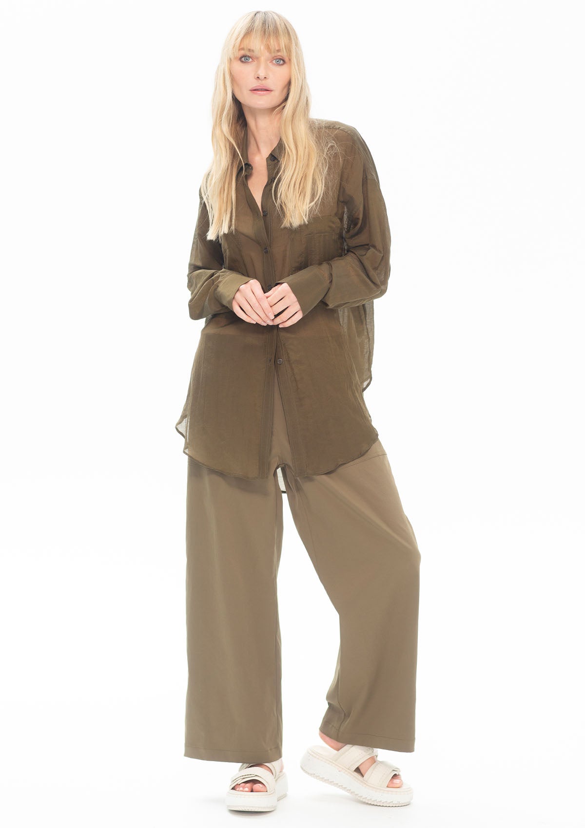 Mela Purdie Silk Cotton Voile Double Pocket Shirt