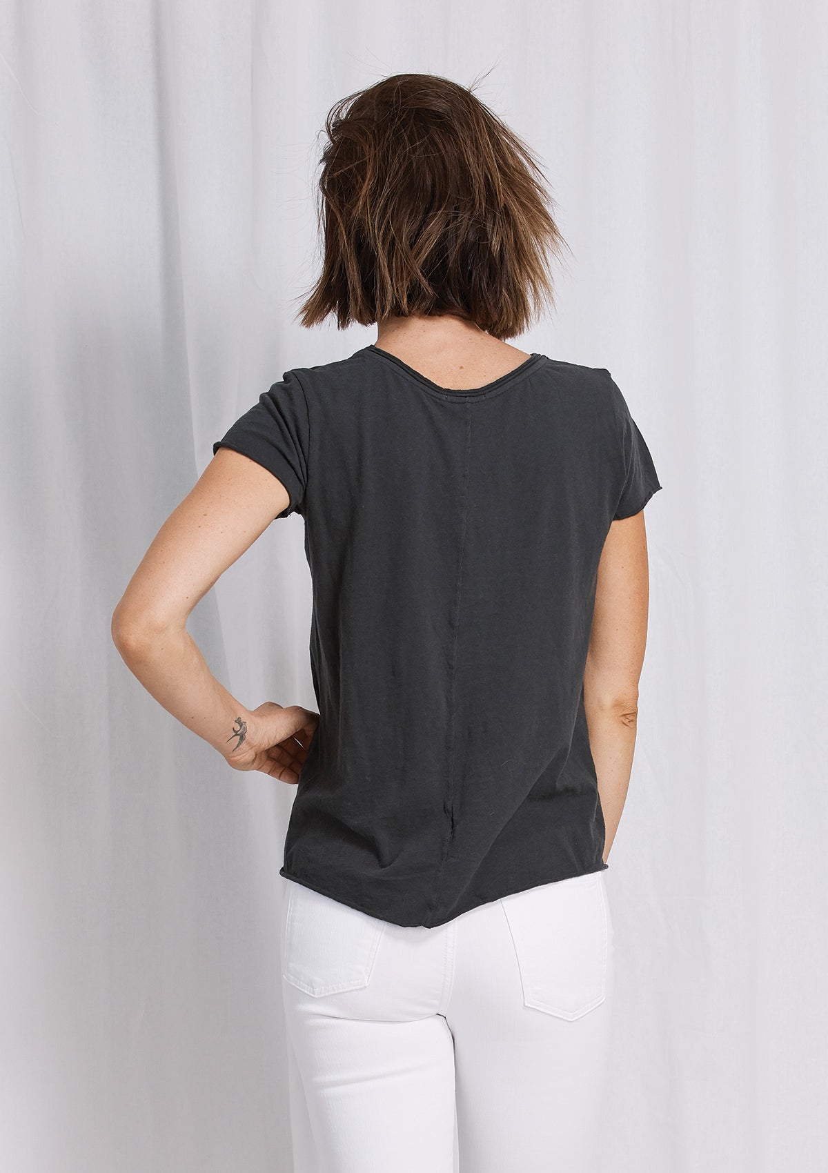 American Vintage Round Neck Short Slv Tee