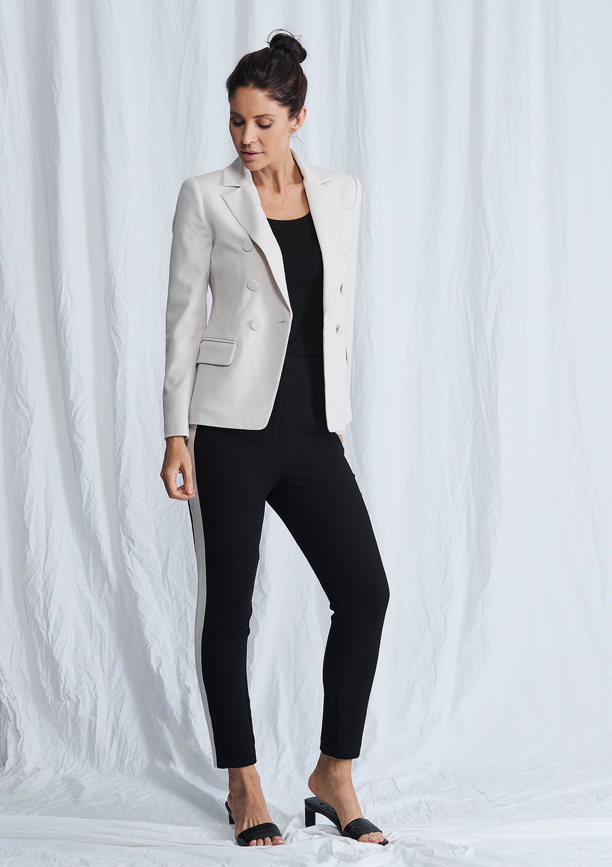 Luxe Deluxe Borderline Structured Blazer