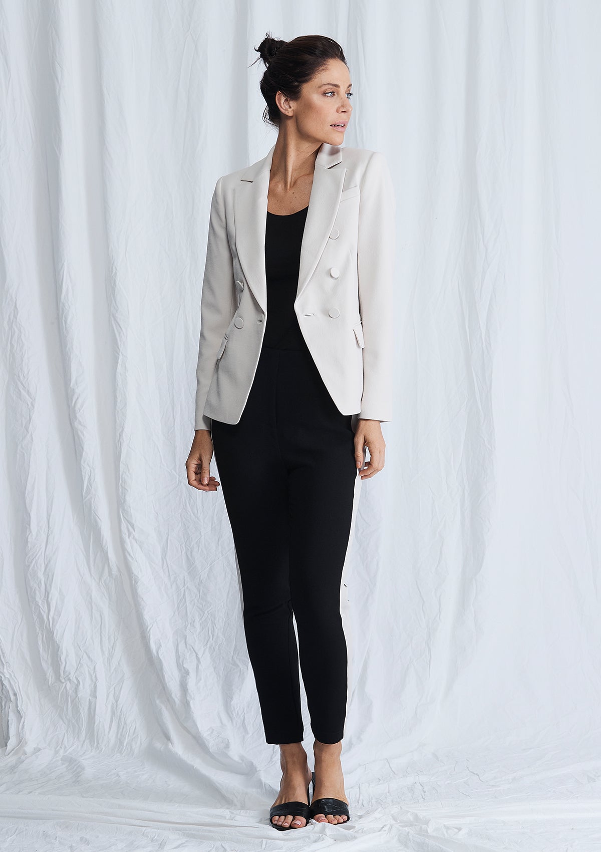 Luxe Deluxe Borderline Structured Blazer