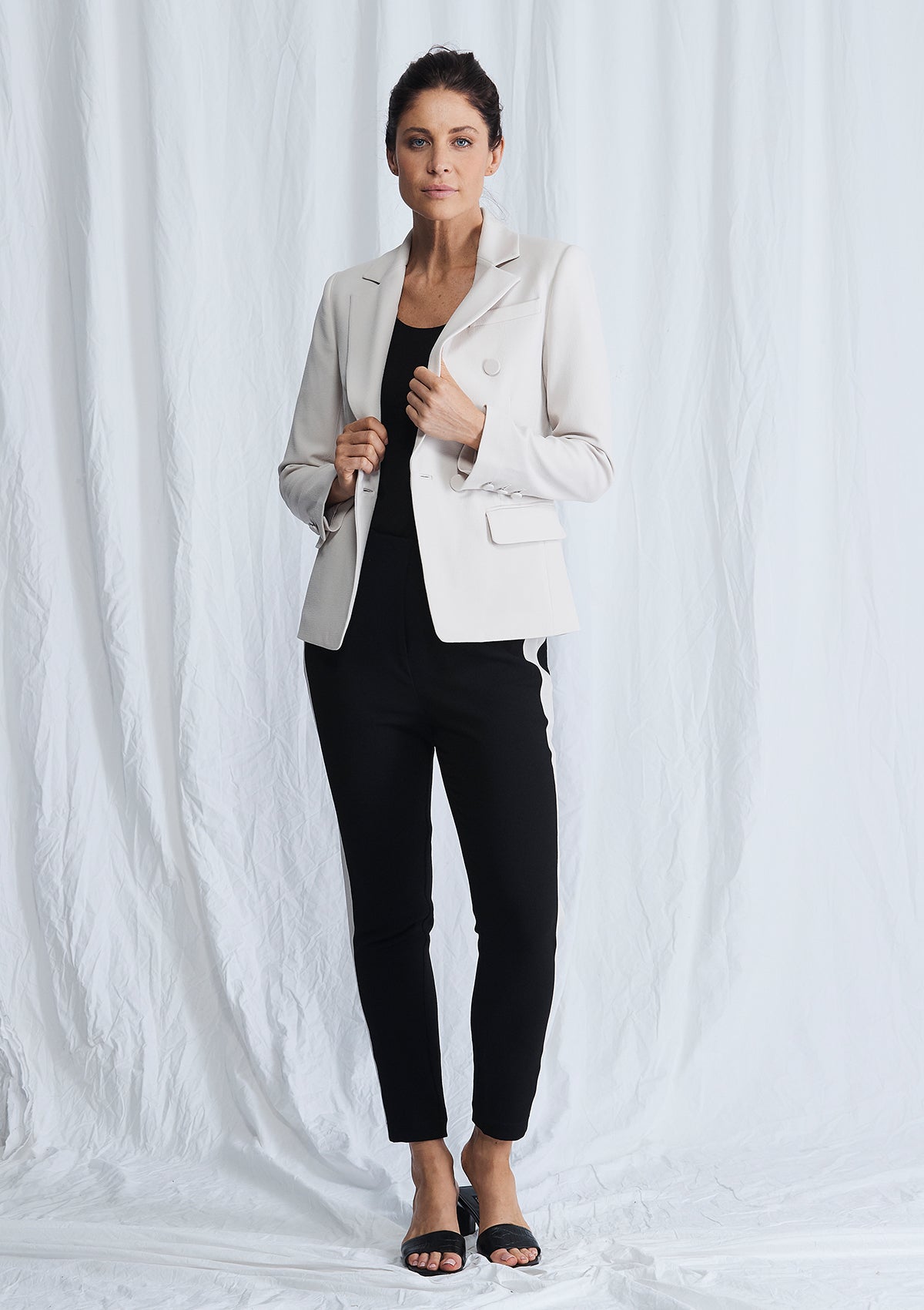 Luxe Deluxe Borderline Structured Blazer