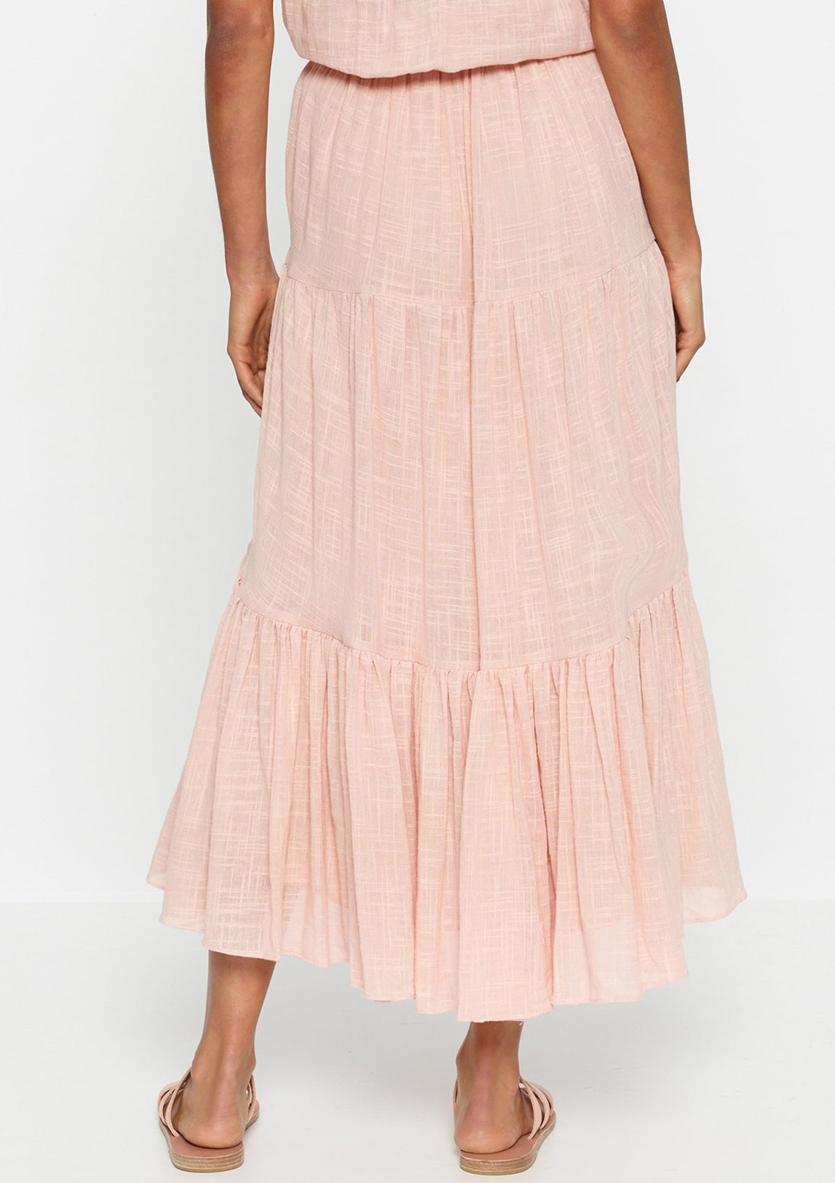 Luxe Deluxe Bahamas Gathered Midi Skirt