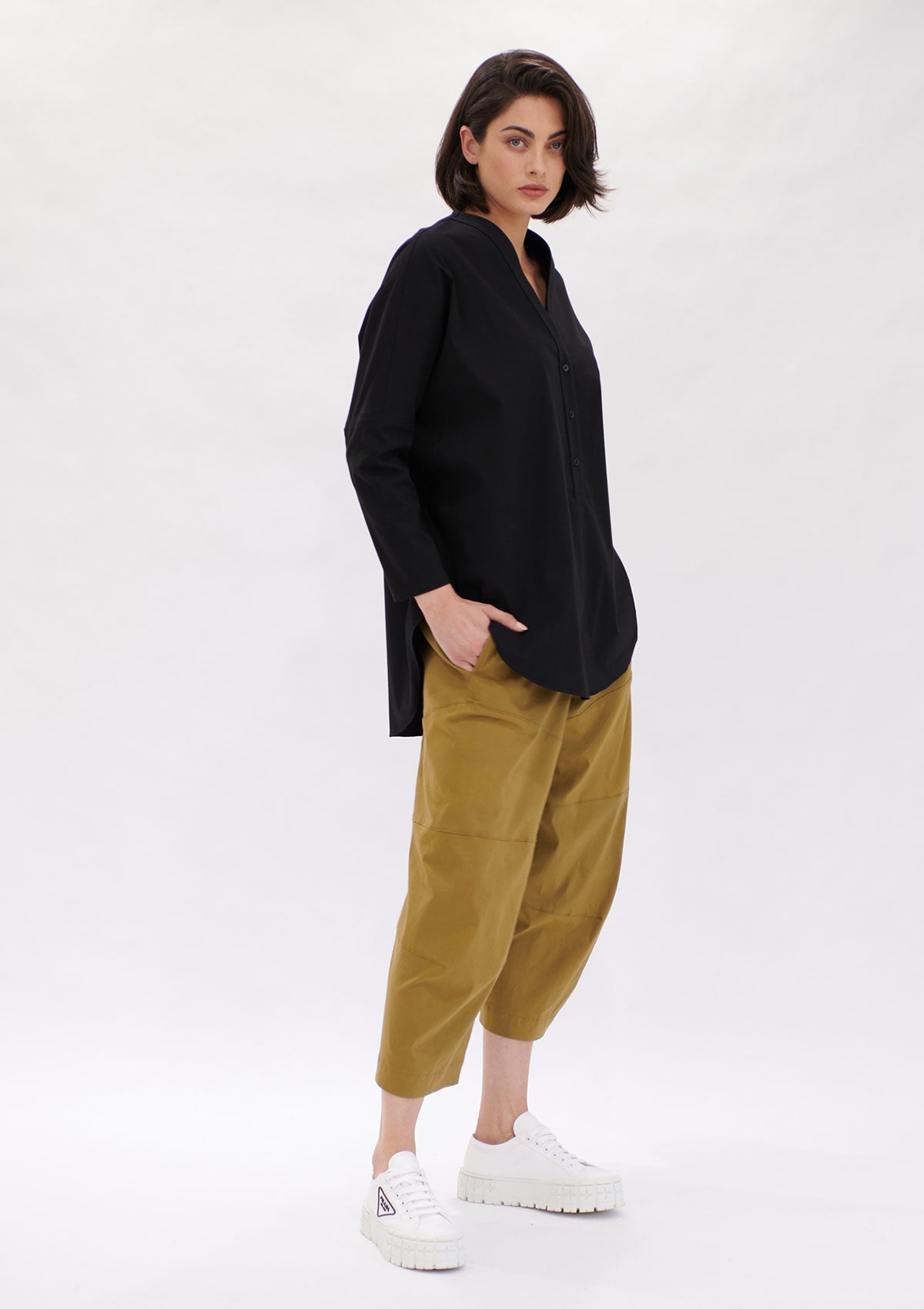 Mela Purdie Microprene Cropped Tuscan Pant