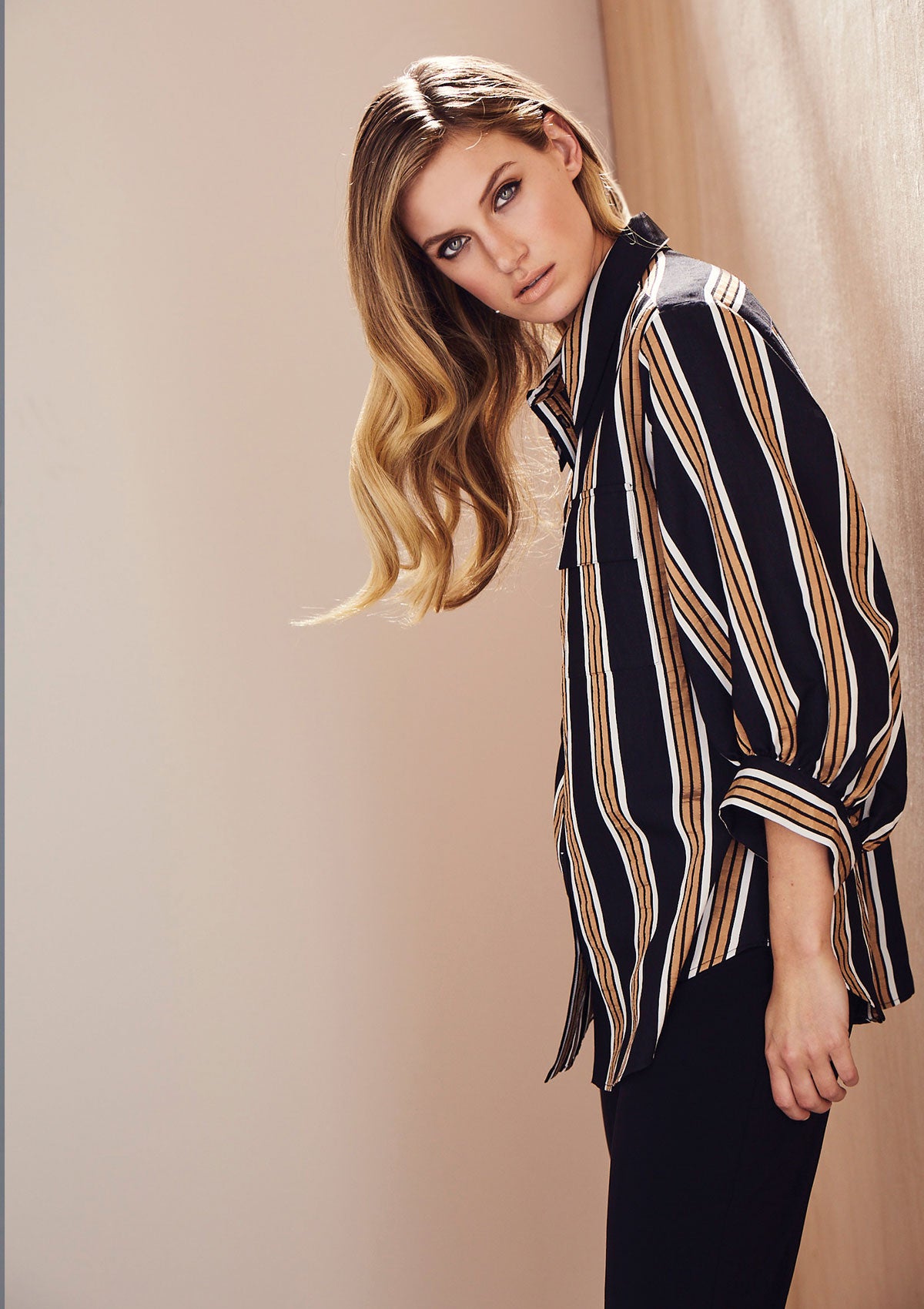 Mela Purdie Mumbai Stripe Veranda Blouse