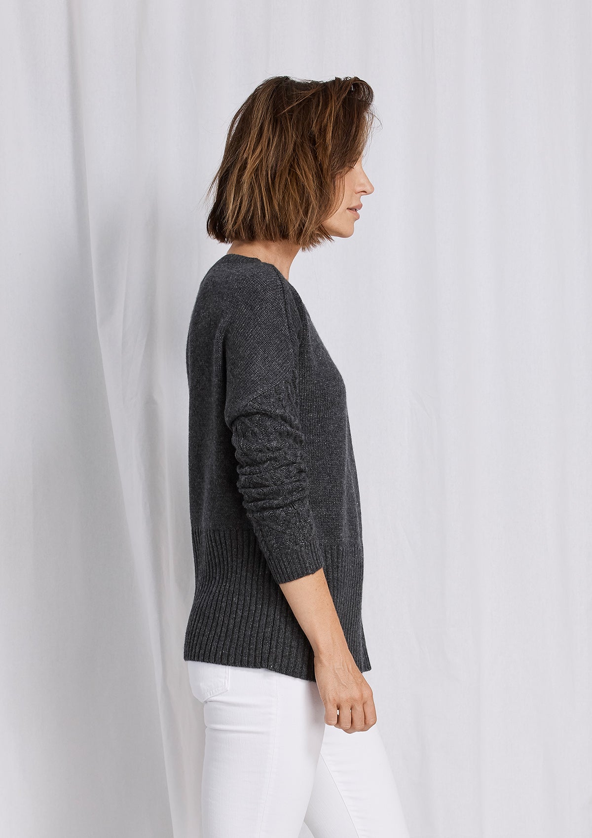 Charli Textured Sleeve Knit