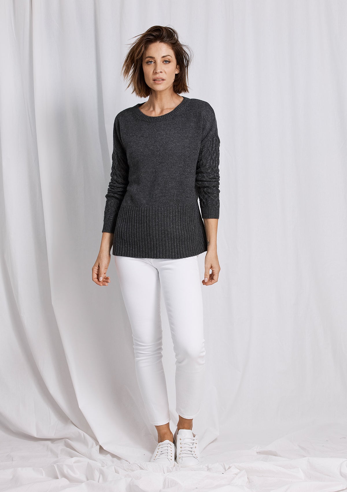 Charli Textured Sleeve Knit