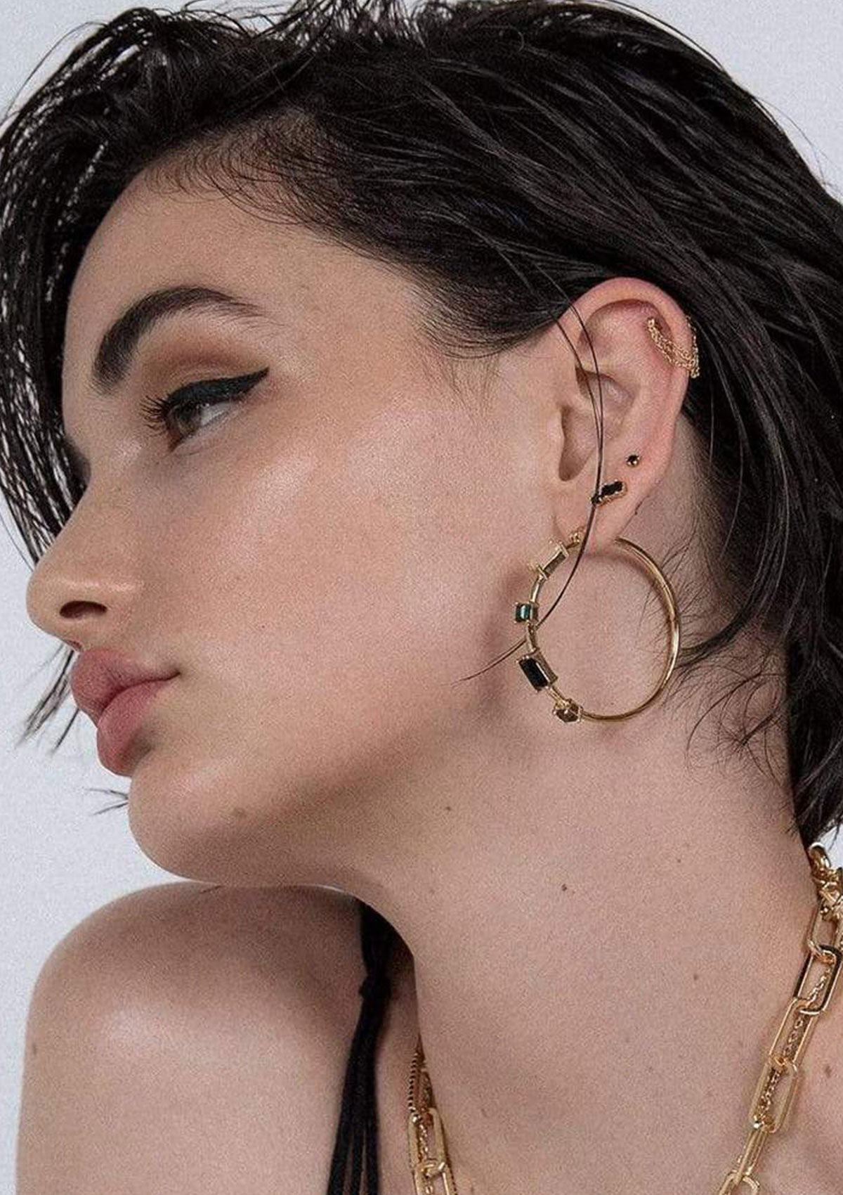 F+H Devo Gemstone Hoops