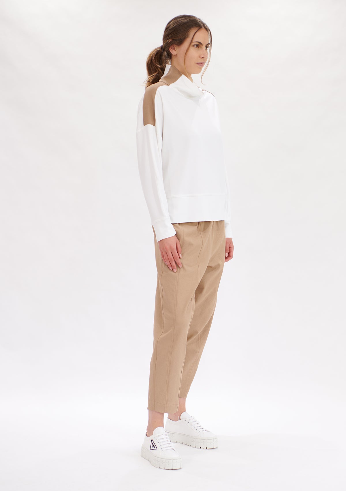 Mela Purdie Polished Canvas Stride Pant