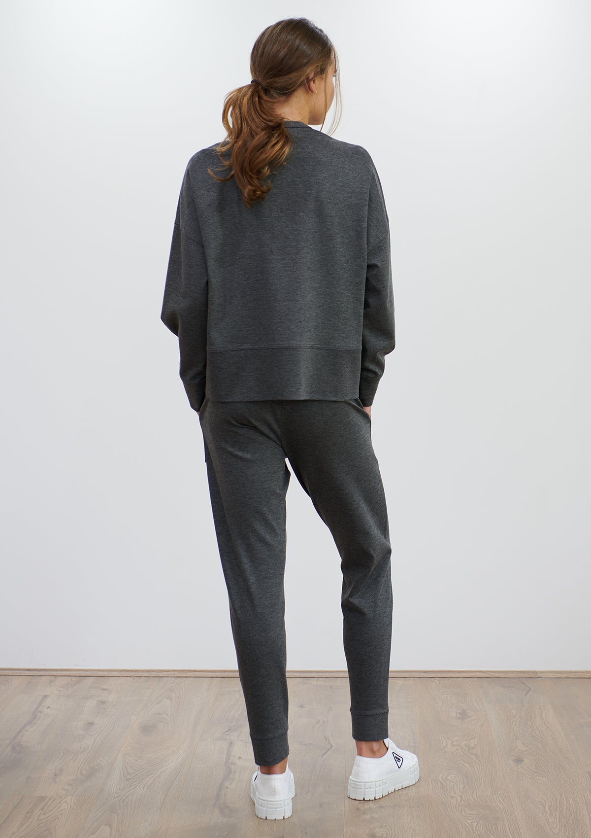 Mela purdie Compact Knit Fold Neck Sweater