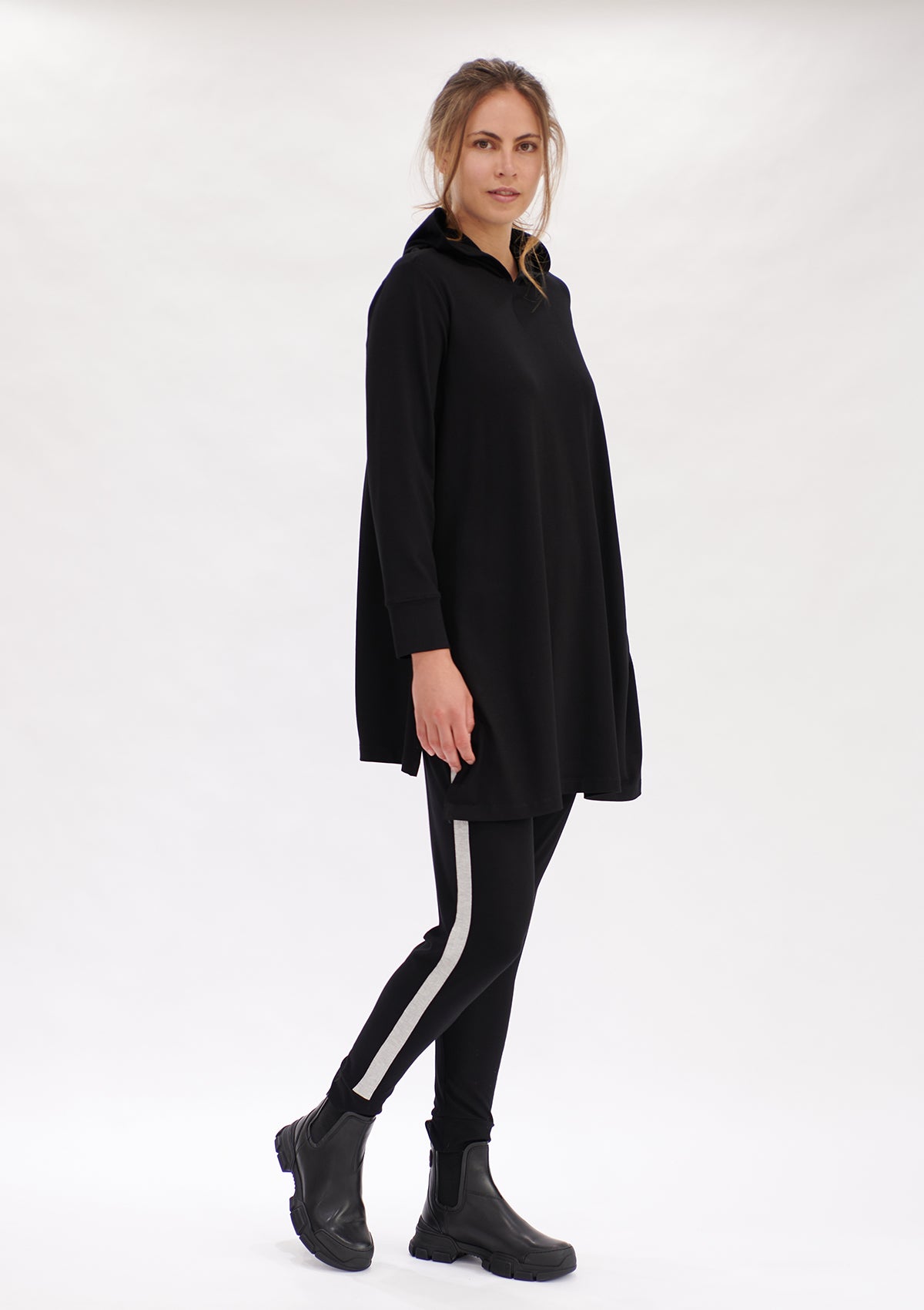 Mela Purdie Matte Jersey Maxi Hoodie