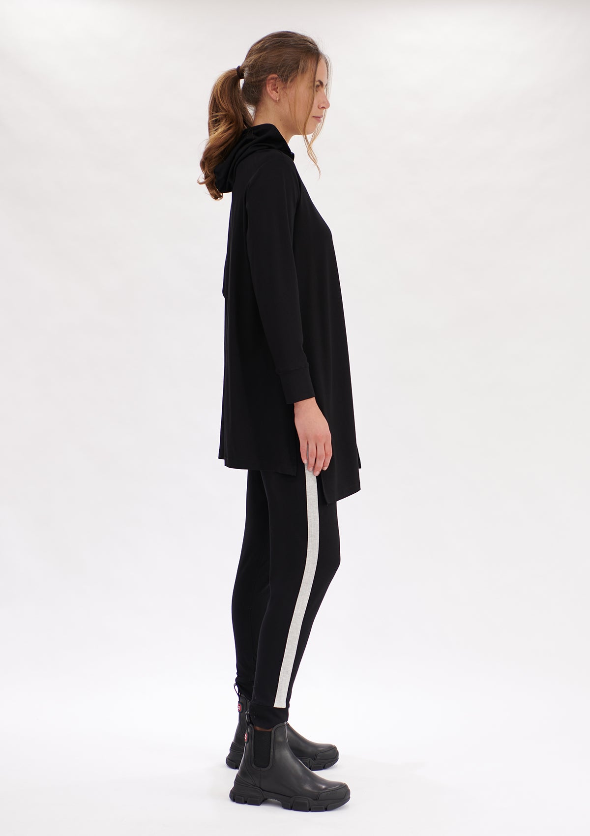 Mela Purdie Matte Jersey Maxi Hoodie