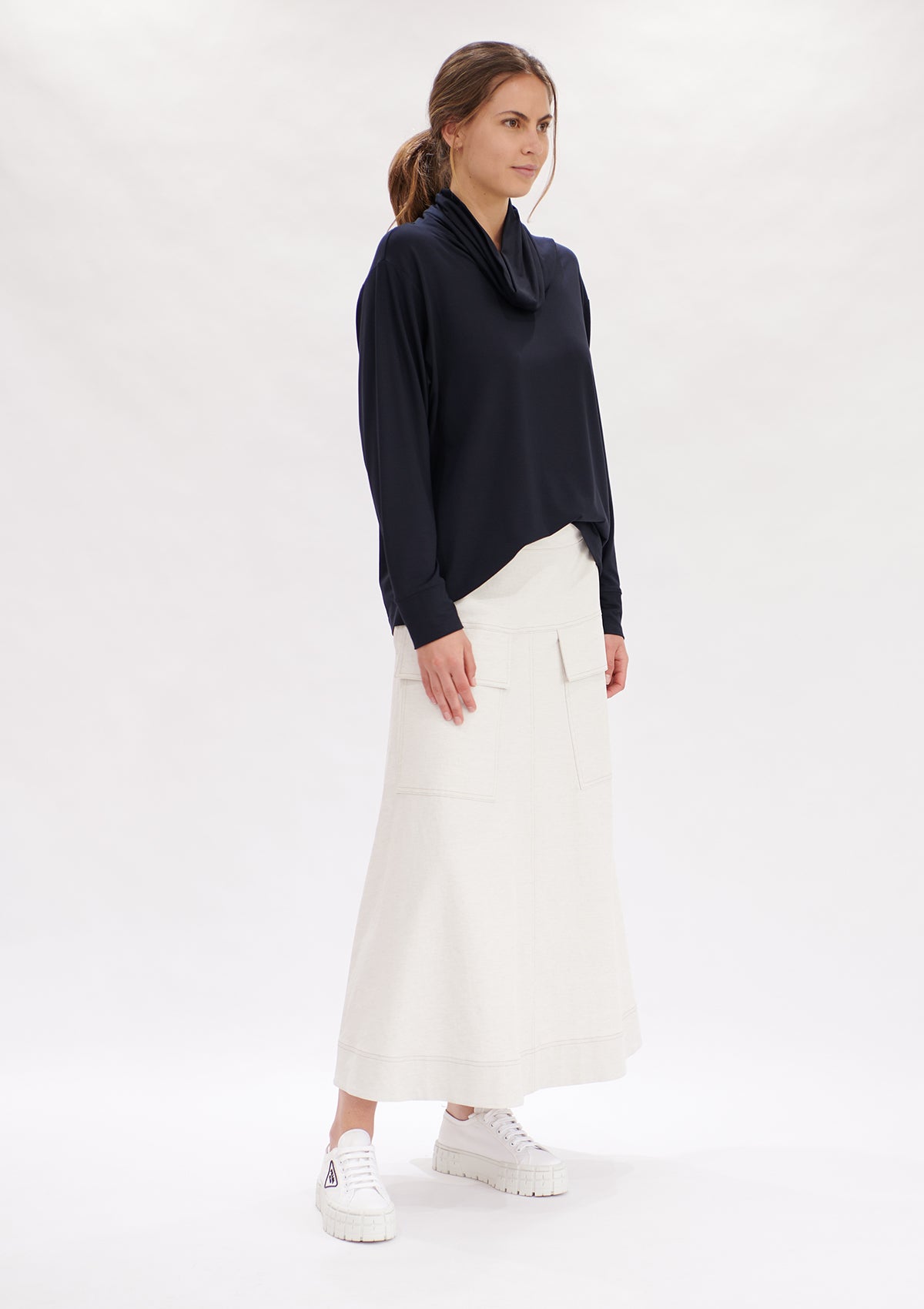 Mela Purdie Polished Canvas Duo Pocket Skirt