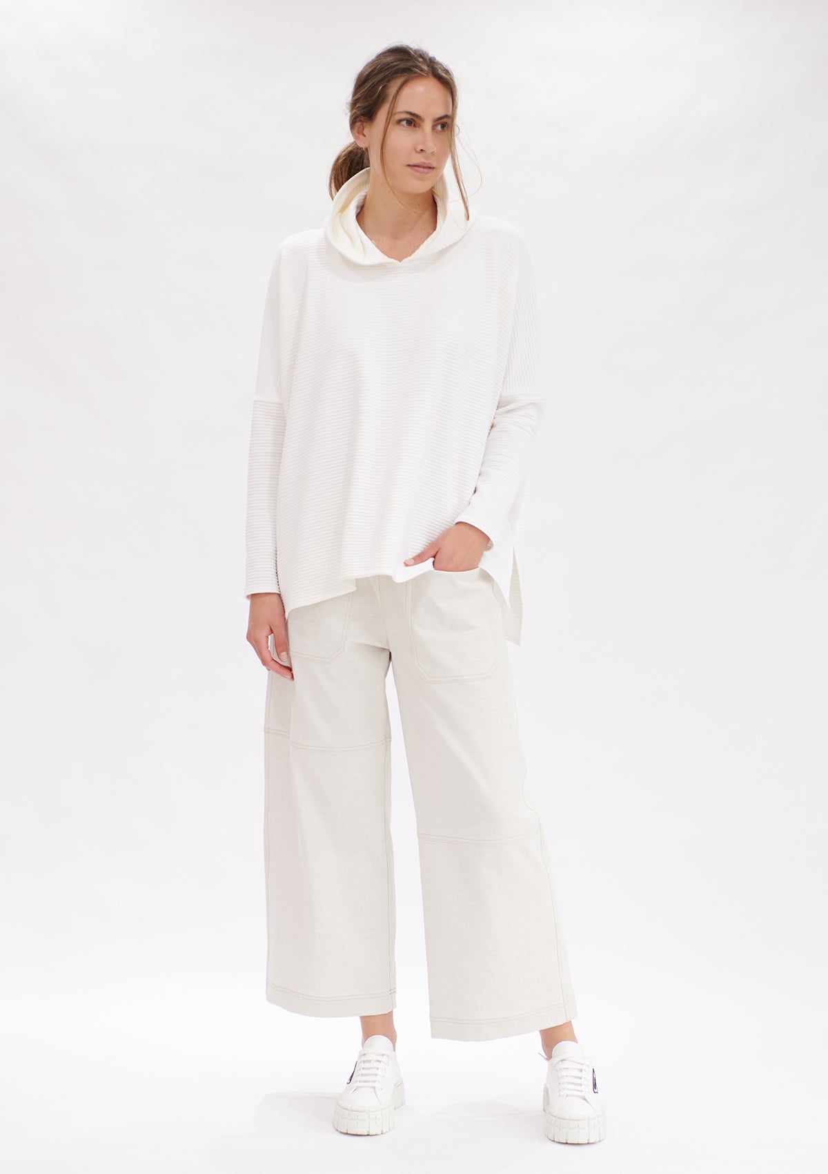 Mela Purdie Polished Canvas Quarter Panel Pant