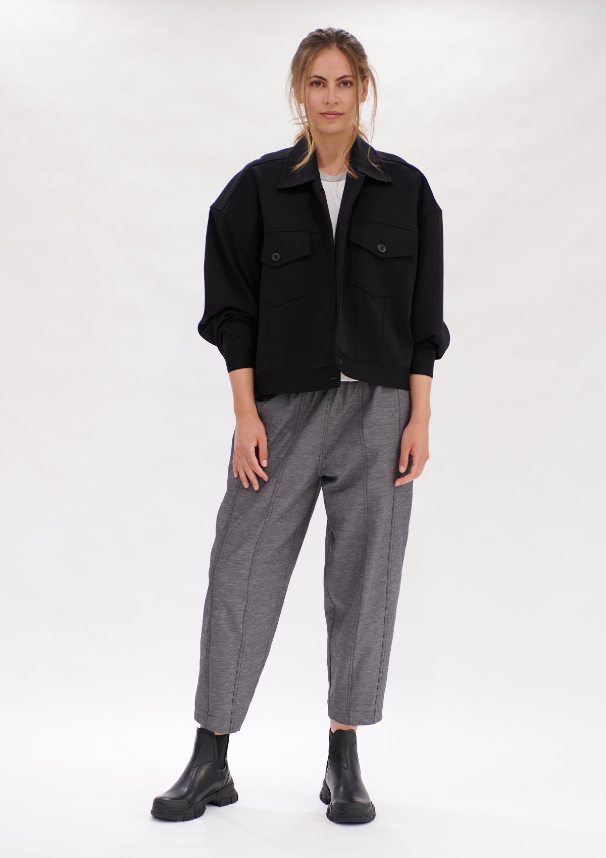 Mela Purdie Polished Canvas Stride Pant