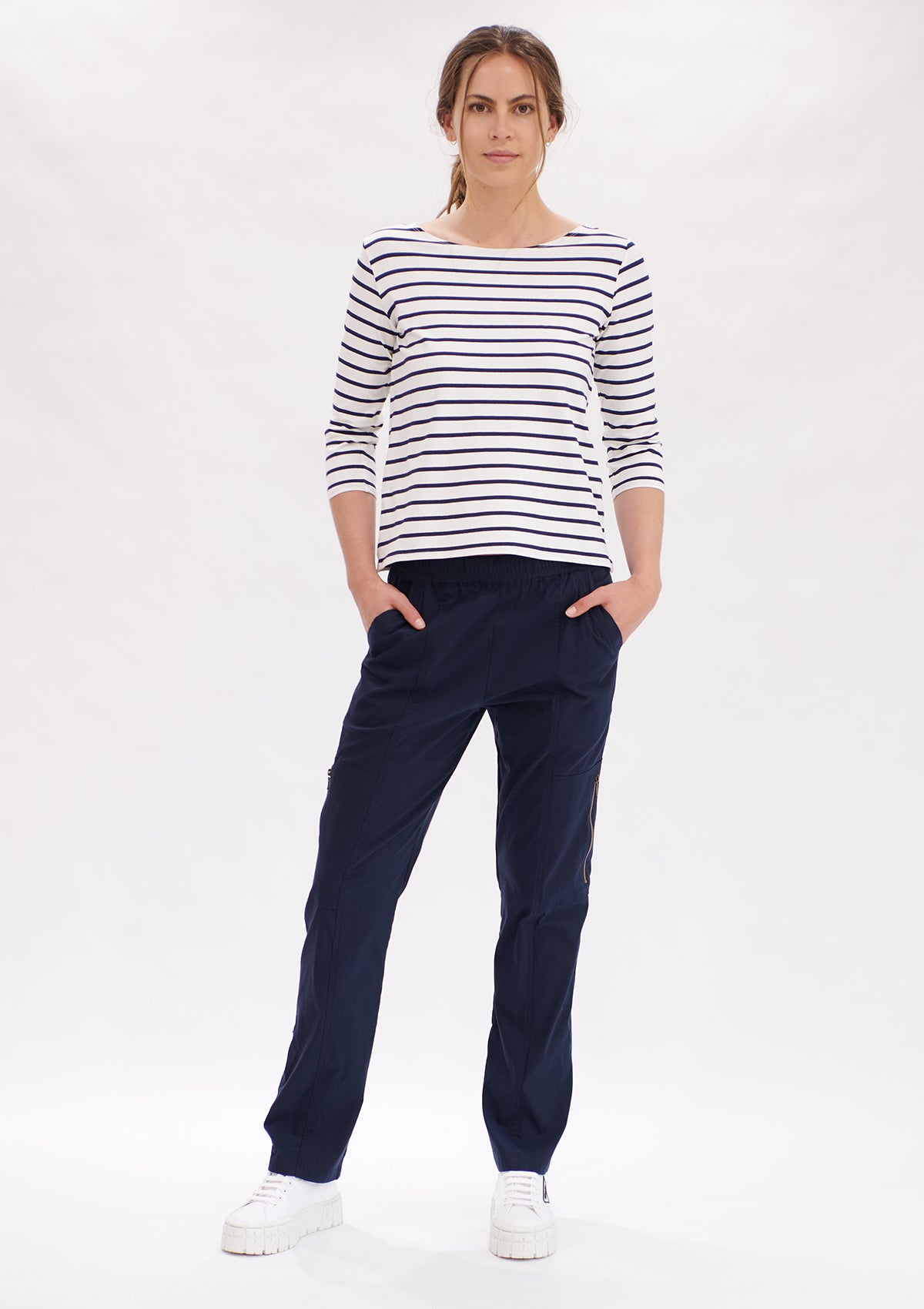 Mela Purdie Artisan Stripe Relaxed Boat Neck