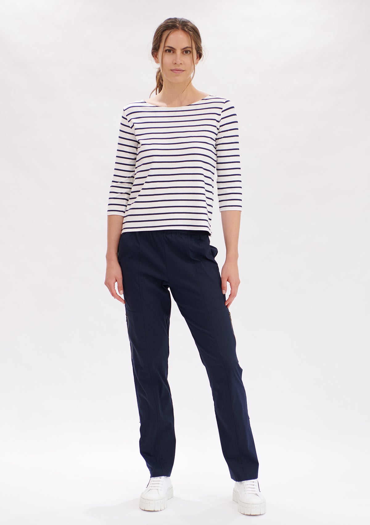 Mela Purdie Artisan Stripe Relaxed Boat Neck