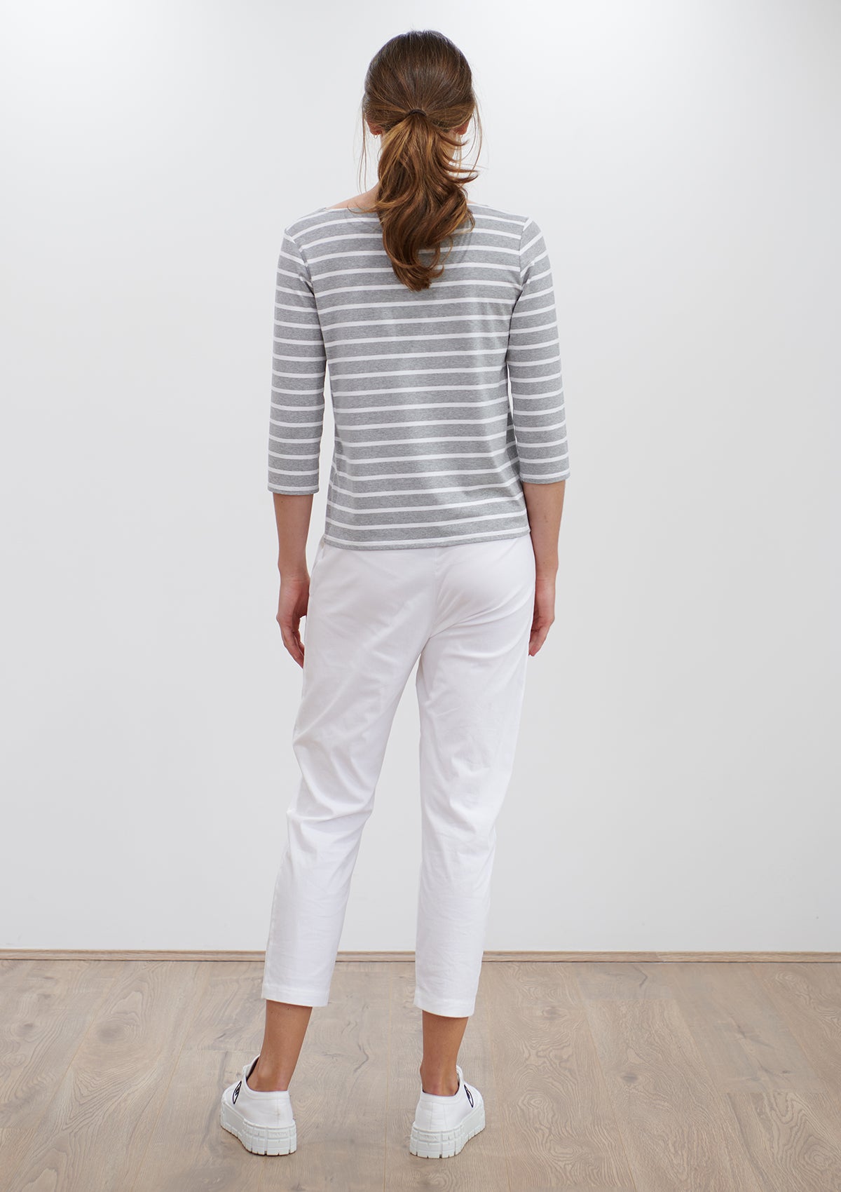 Mela Purdie Block Stripe Relaxed Boat Neck