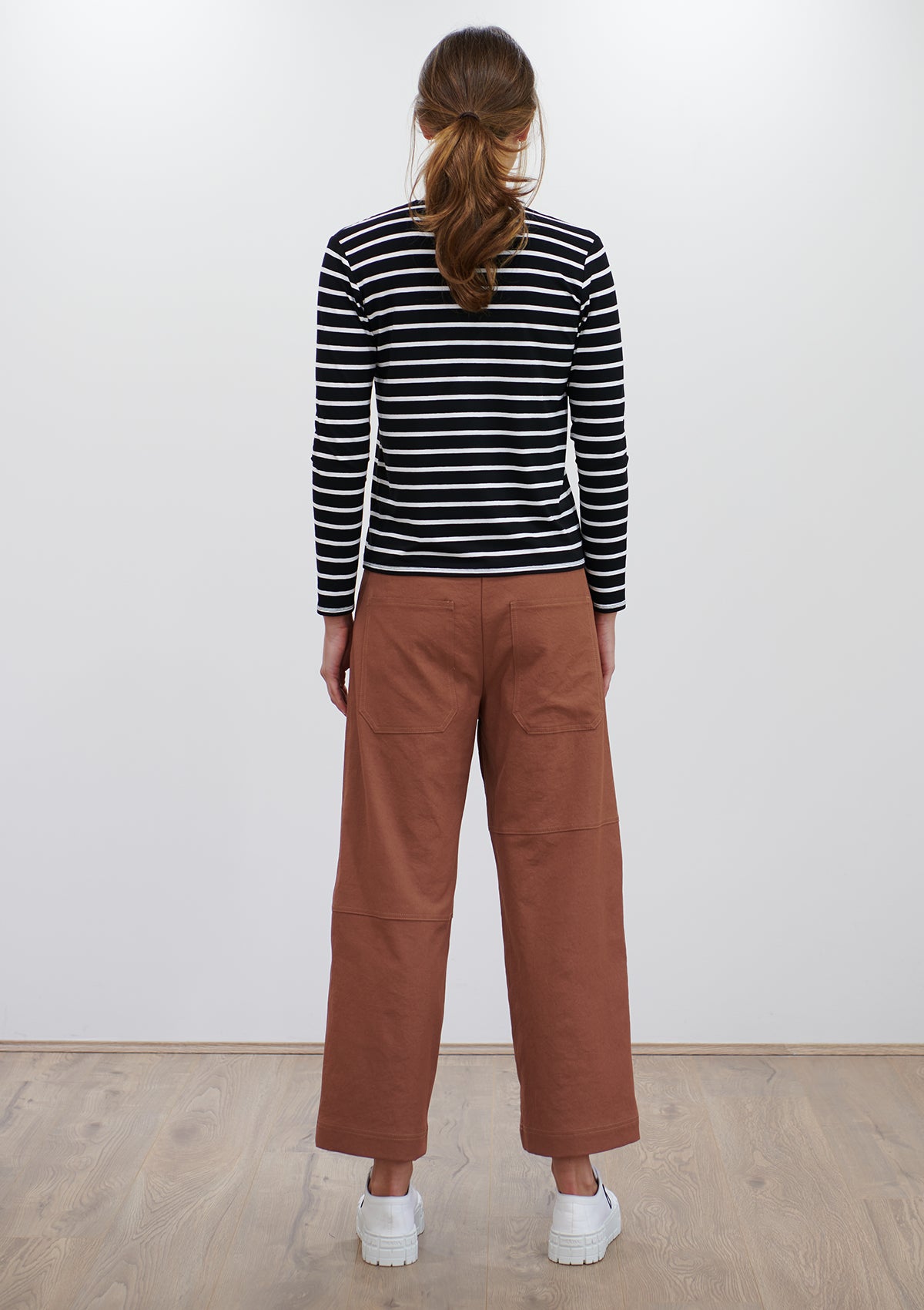 Mela Purdie Polished Canvas Quarter Panel Pant