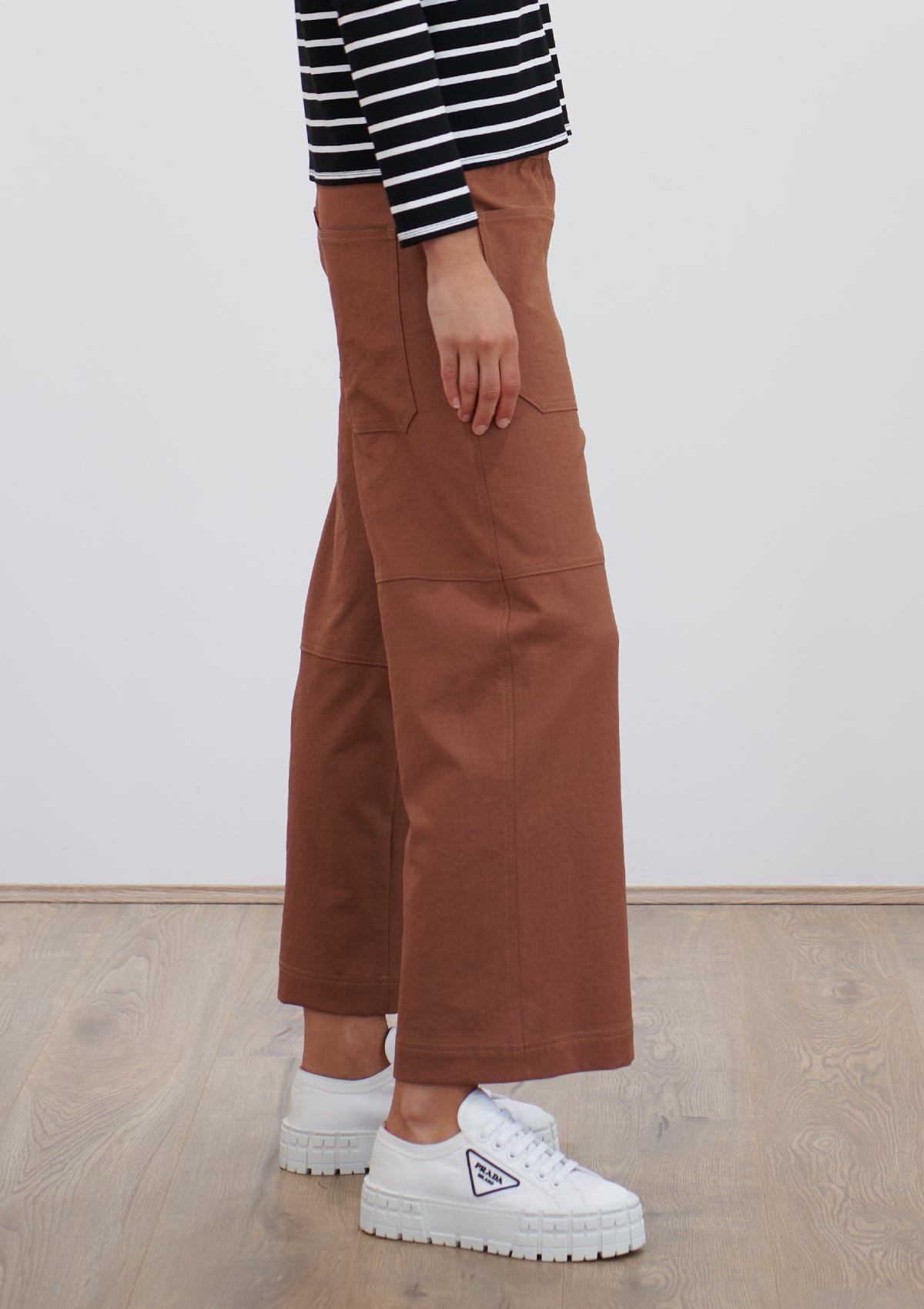 Mela Purdie Polished Canvas Quarter Panel Pant