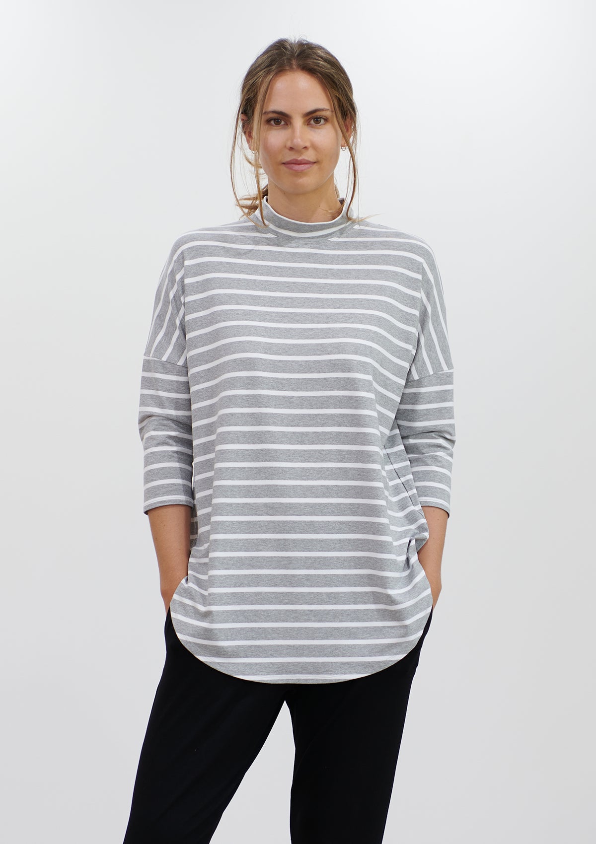 Mela Purdie Block Stripe Crew Neck Sweater