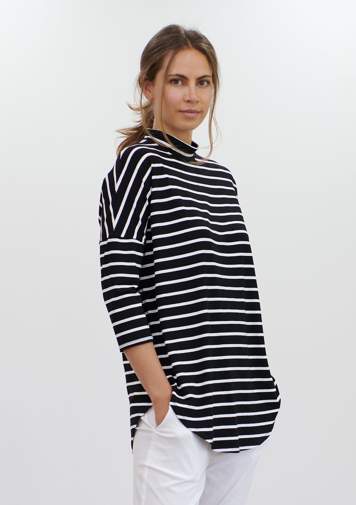 Mela Purdie Block Stripe Crew Neck Sweater