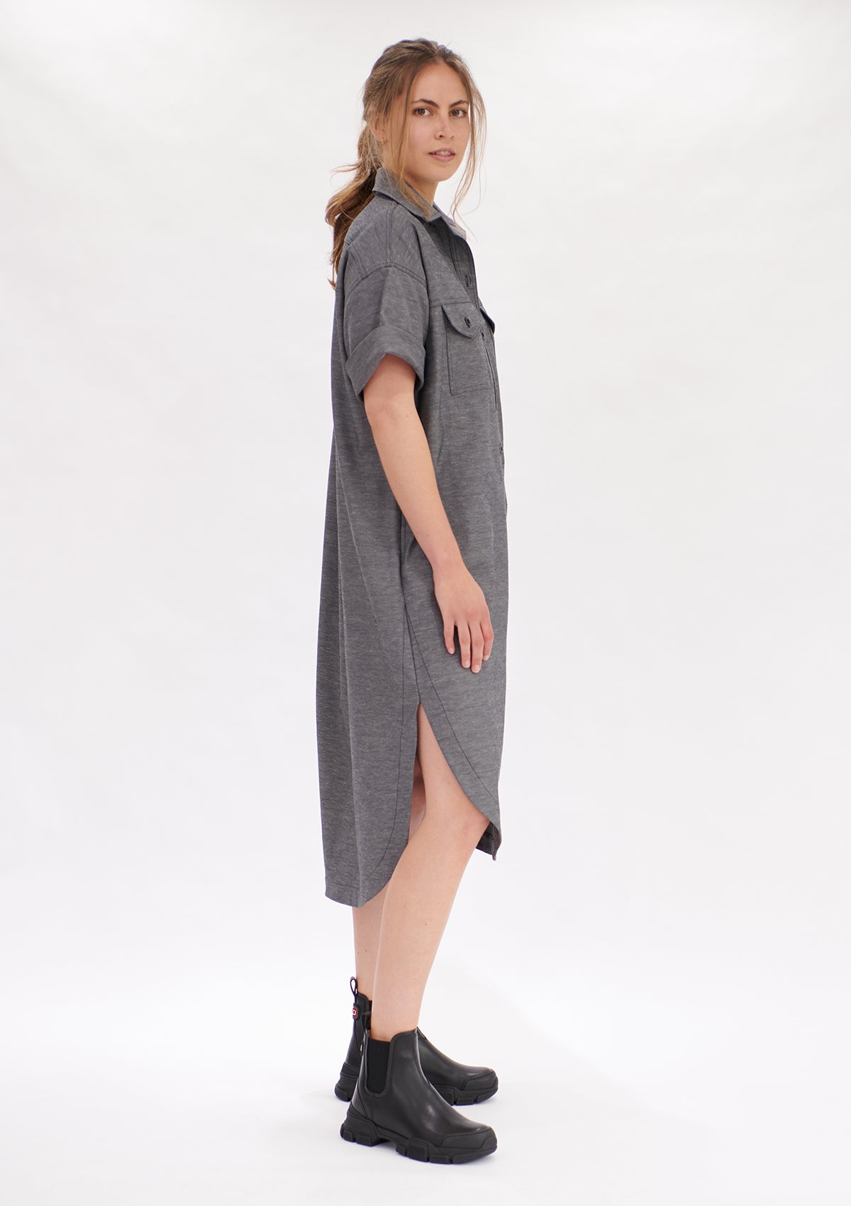 Mela Purdie Polished Canvas Shirtmaker Dress