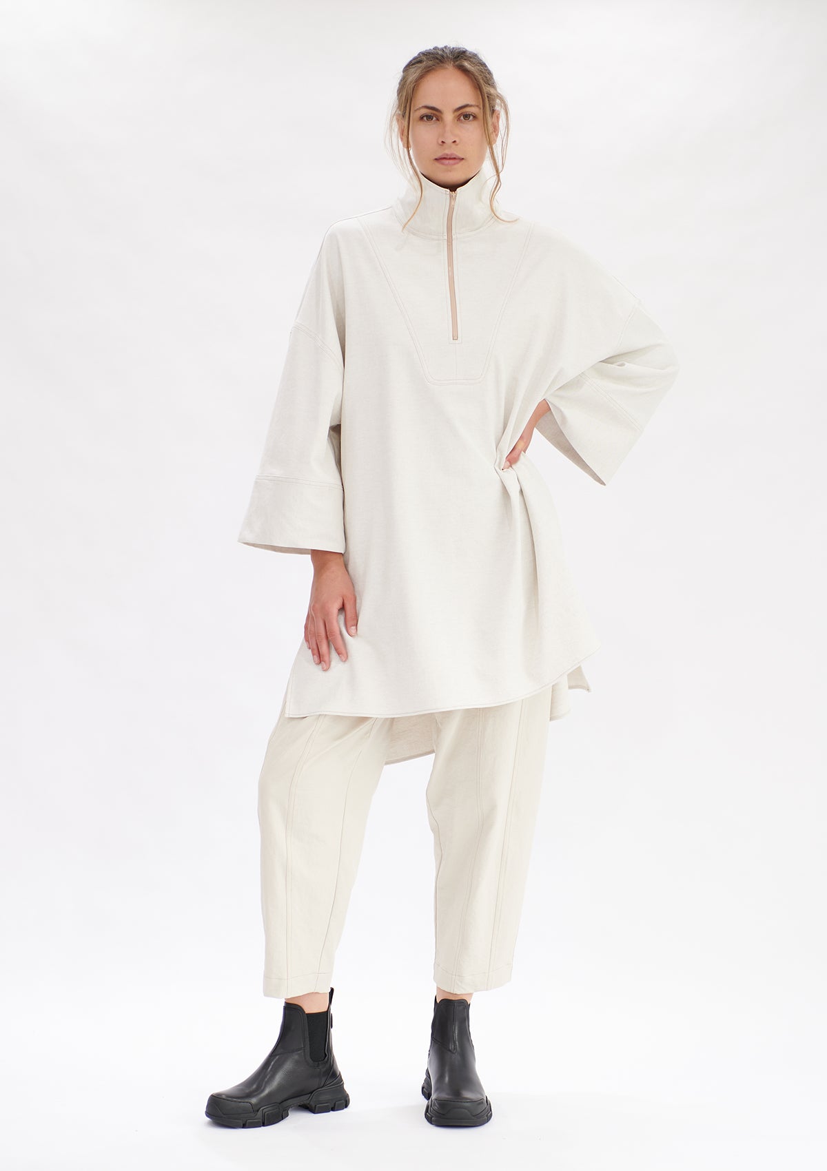 Mela Purdie Polished Canvas Funnel Tunic